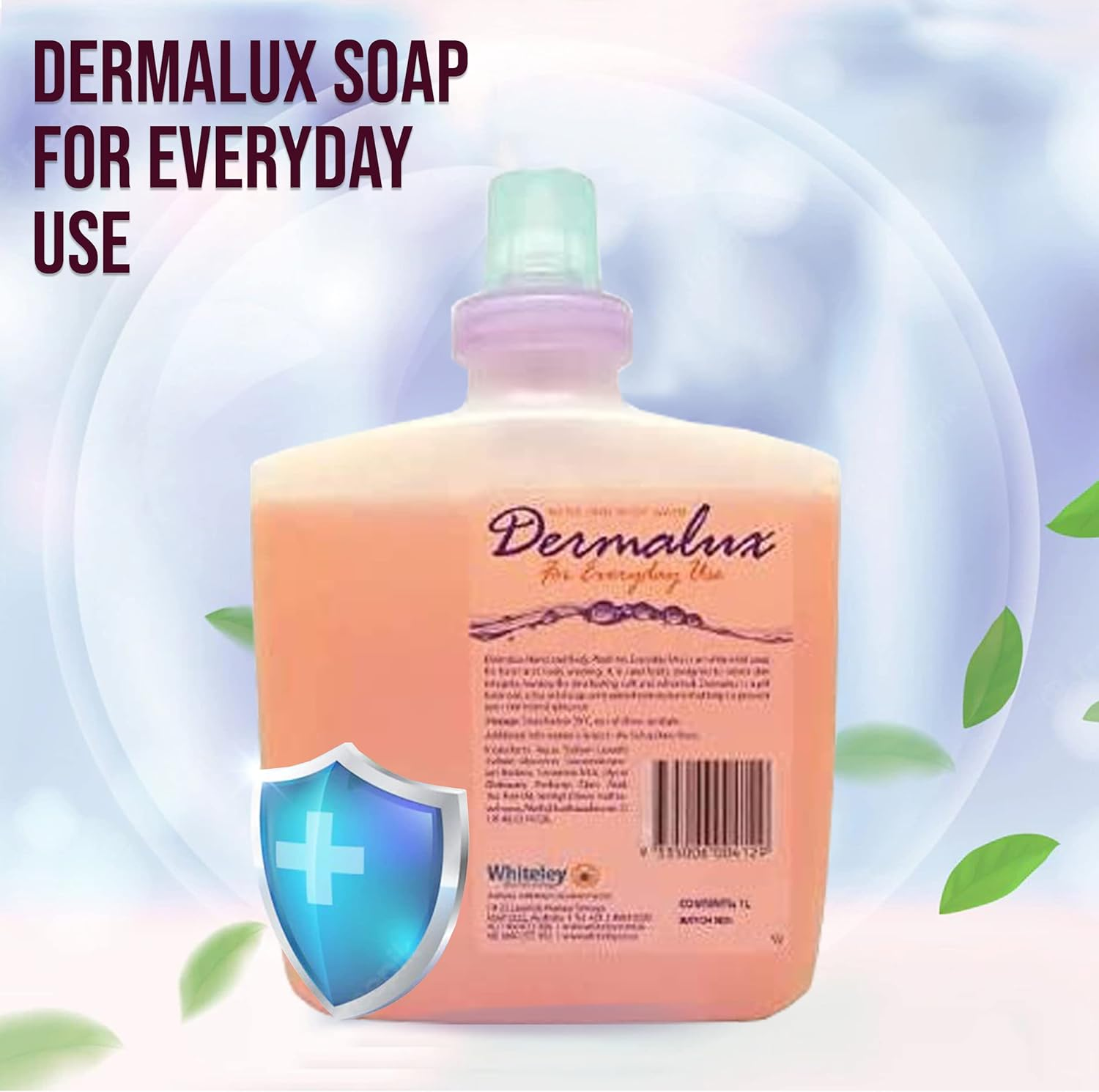 Dermalux Soap for Everyday Use - for Hand and Body Washing - Ultra Mild Soap - 6X1L - Count