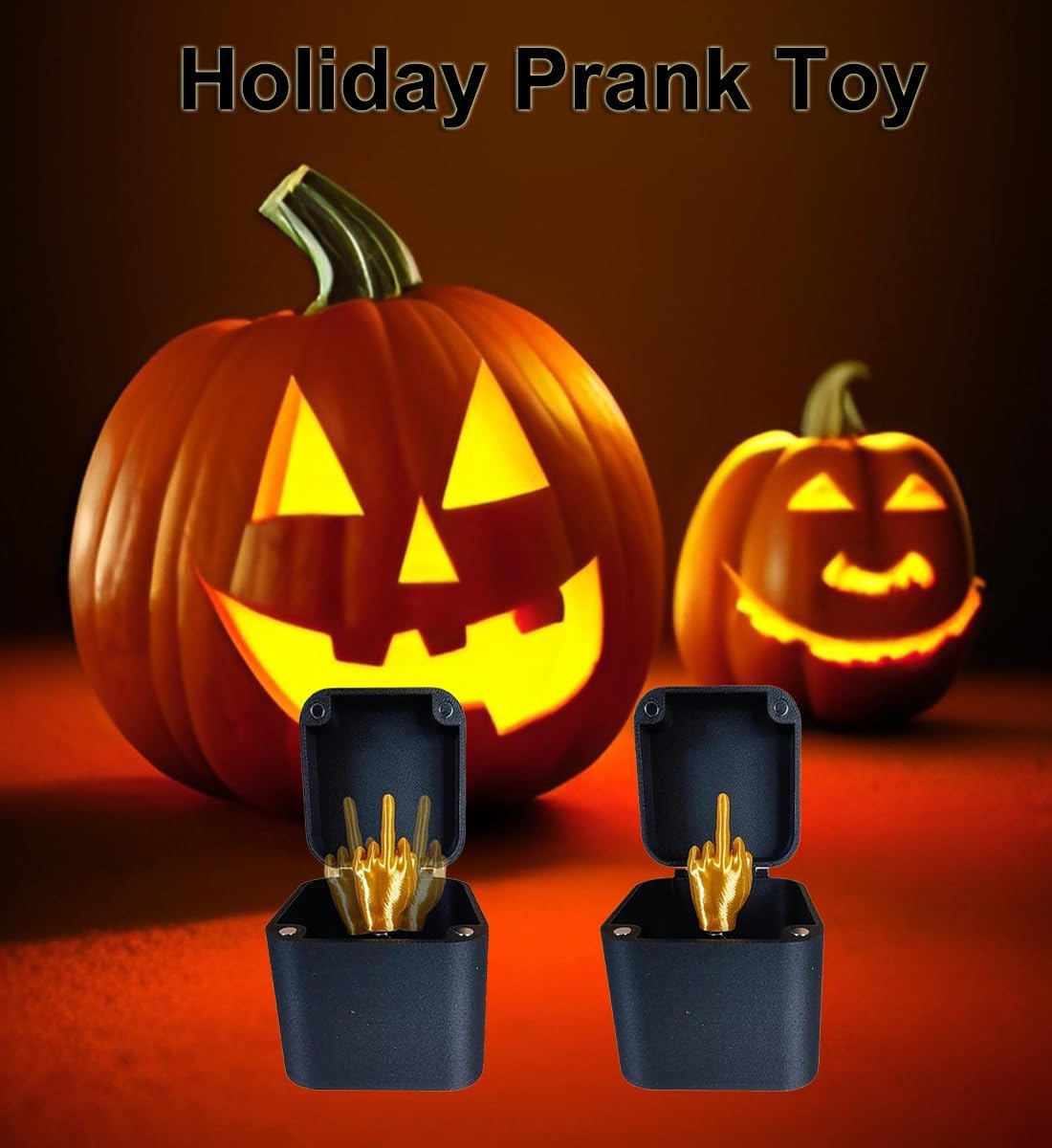 Middle Finger in a Box, Spoof Hand Prank Pop up Gift with Box for Adults, Middle Finger Surprise Gift Box, Christmas Novelty Fun Prank Gift, for Office Desk Decor Home Decor Gift (2Pcs) image number 5