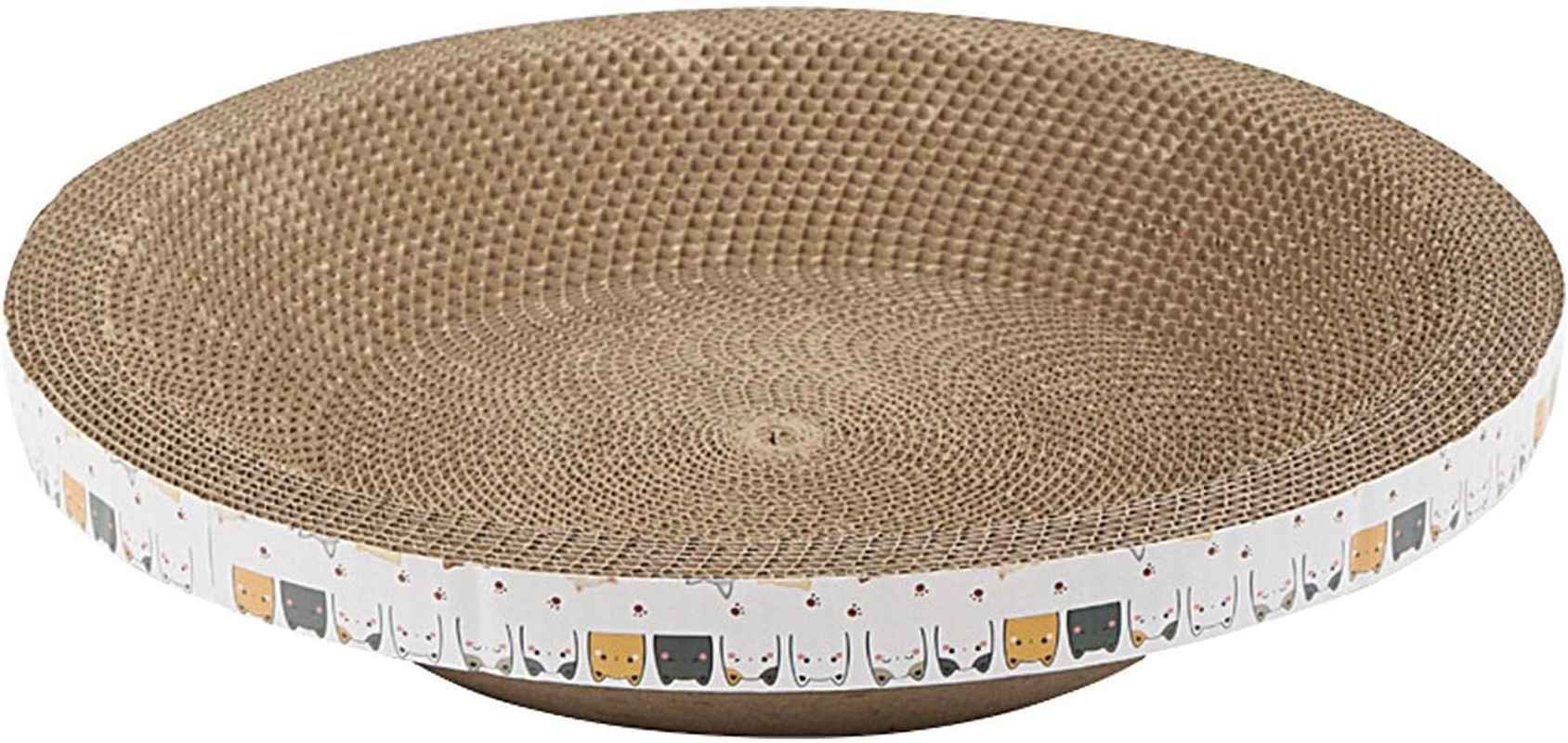 Cat Cardboard Scratcher,Cat Scratching Pad Oval/Round Shape Cat Scratcher Couch Protectors Cat Scratching Bed Pads,Cardboard Cat Scratchers Cat Scratching Lounge Bed for Furniture Protection