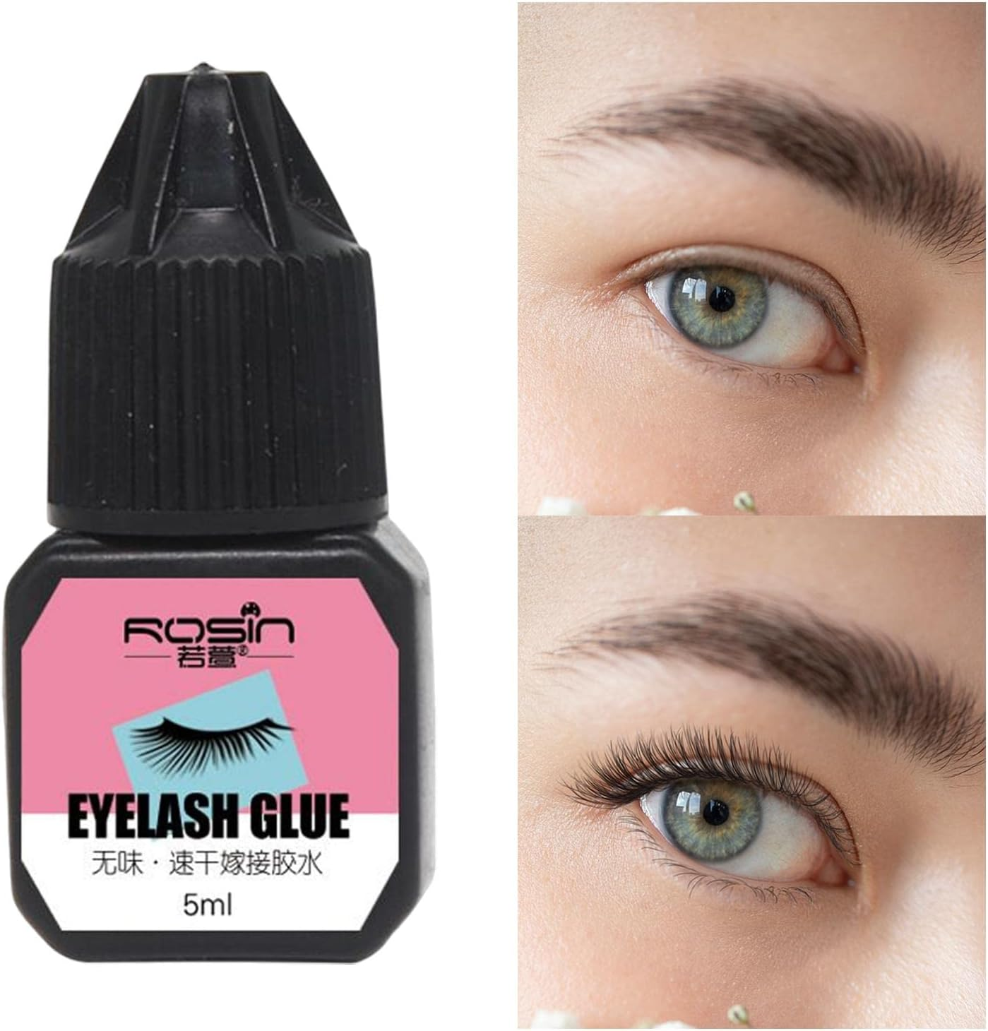 Harayaa Sensitive Eyelash Extension Glue DIY Lash Extension Glue 2S Quick Drying Black 5Ml Strong Eyelash Glue for Professional Use Salon image number 5