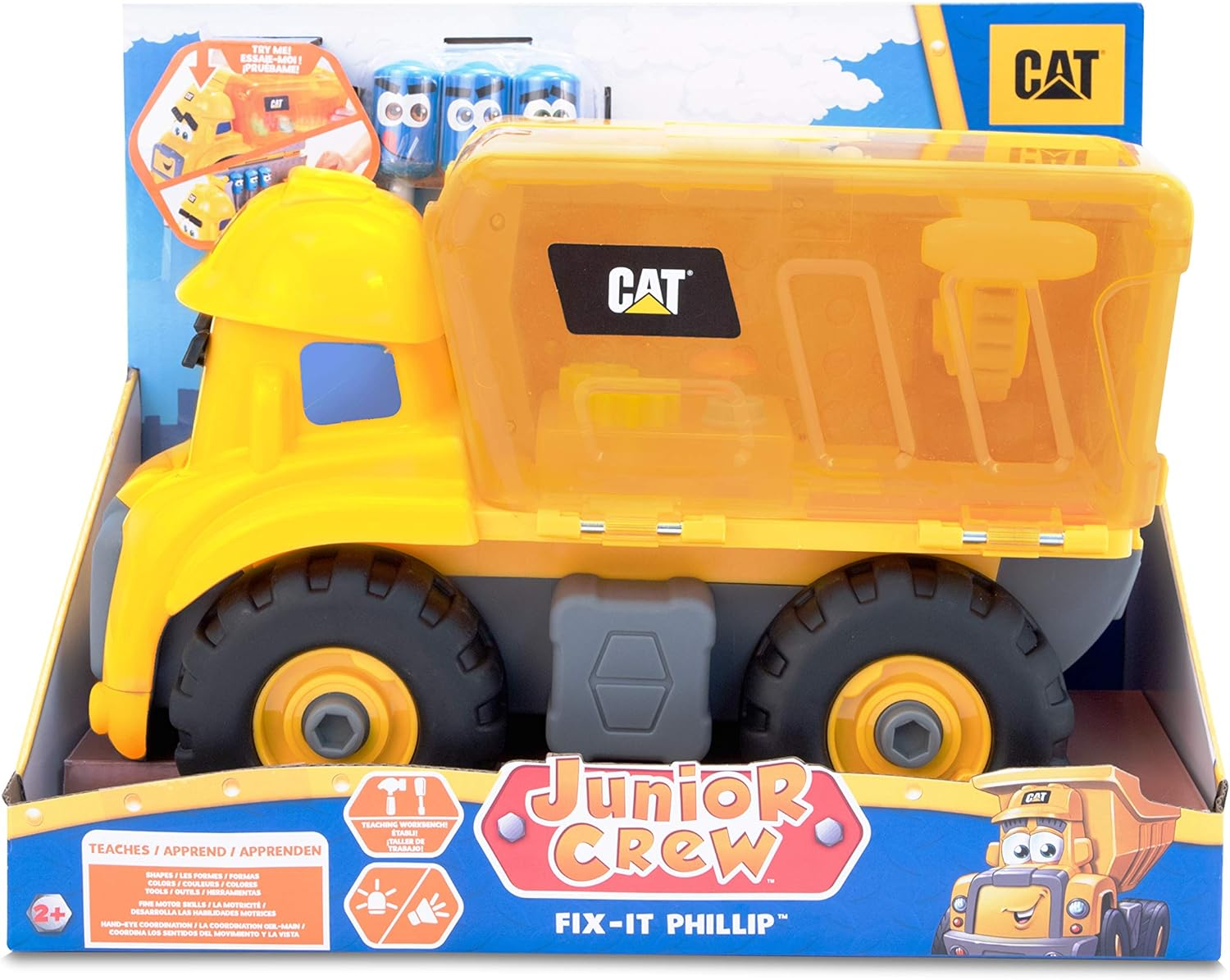 Cat Junior Crew Fix-It Phillip Truck Toy image number 4