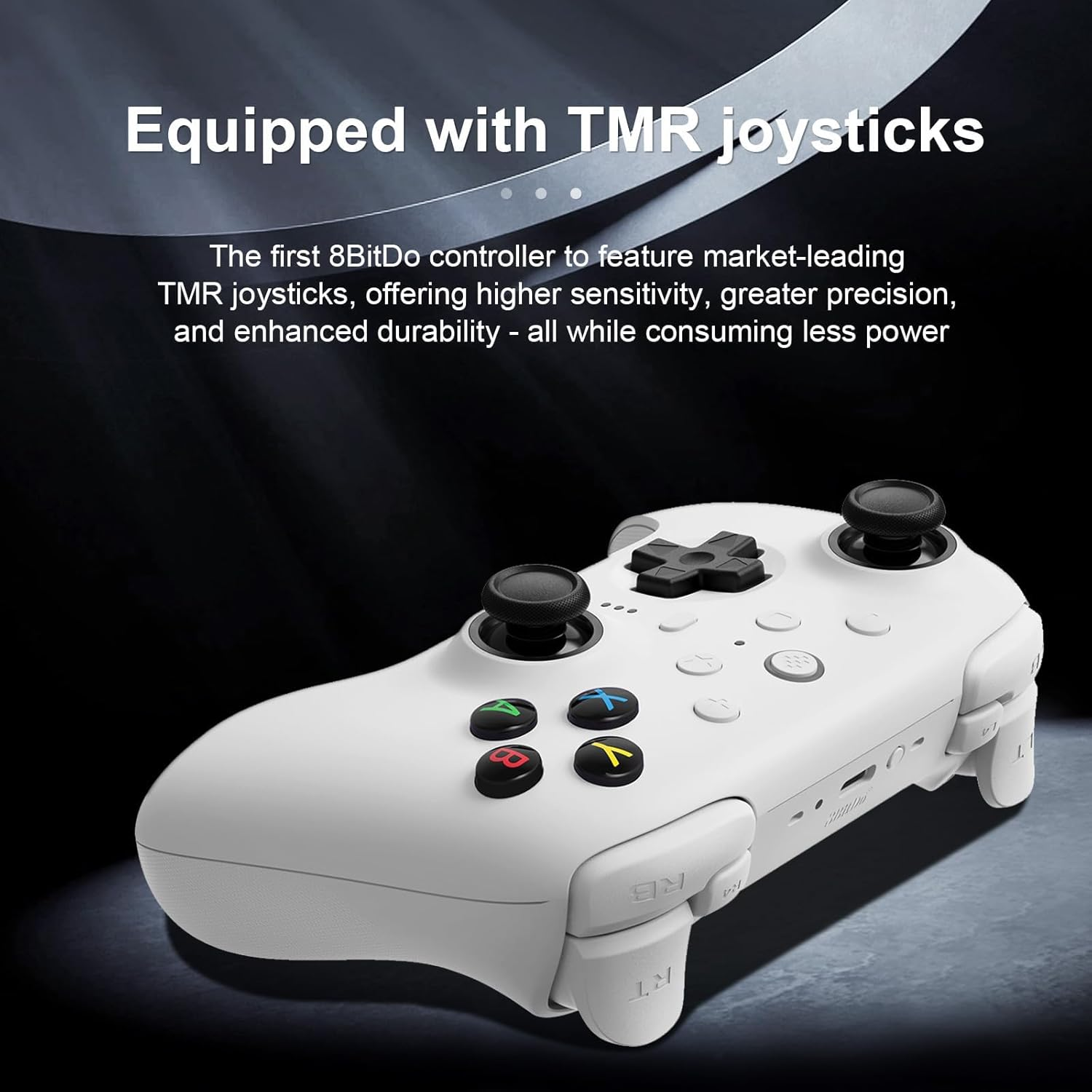 8Bitdo Ultimate 2 Wireless Controller for Windows & Android, Gaming Controller with TMR Joysticks, Switchable Hall Effect/Tactile Triggers, RGB Fire Ring, 8Speed Wireless Tech image number 5