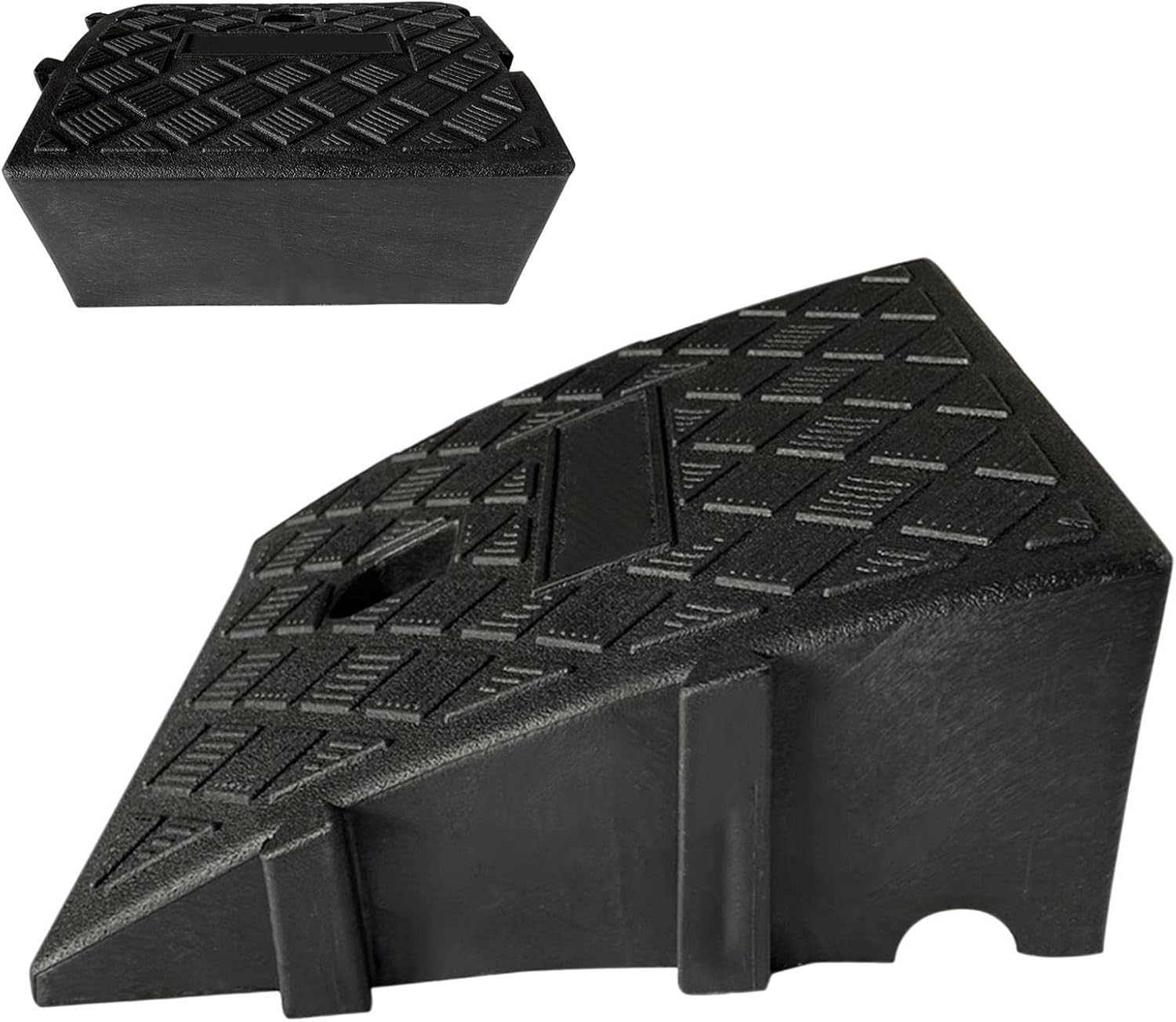 Curb Ramps for Sidewalks | Heavy Duty PVC Ramps for Driveway - Curb Ramps for Motorhome, Truck, Shed Ramps, Pets, Wheelchair Threshold image number 3