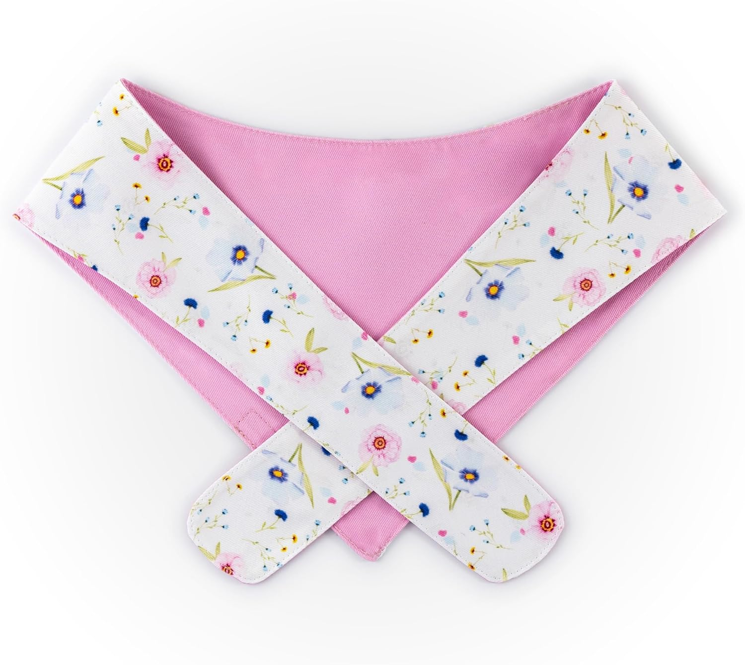 Paws Boutique Premium Dog Bandana/Scarf | Design: Pretty Blossoms | Reversible Dual Layered/Sided | Small, Medium & Large Pets | Unique Style | Accessories for Puppies & Dogs (M) image number 4