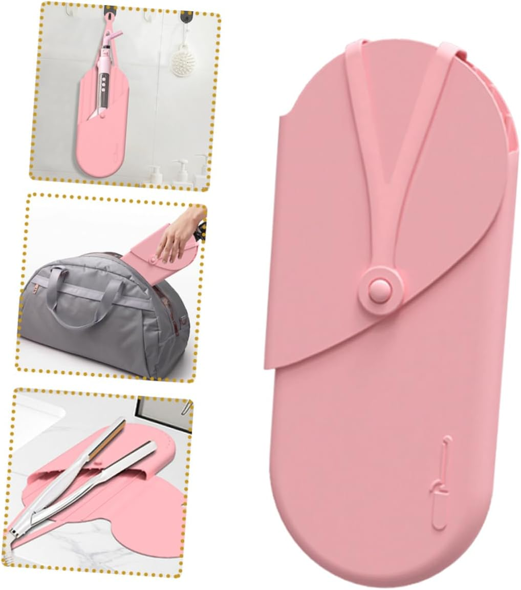 Ipetboom Hair Straightener Bag Silicone Mat Insulated Storage Organizer Heatproof for Home image number 4