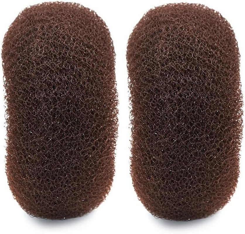 ASTRQLE 2 Pcs Hair Volume Clip Bump It up Hair Clip Sponge Bump It up Volume Inserts Hair Base Hair Pad Do Beehive Hair Base Hair Styling Tools for Women Girls(Brown)