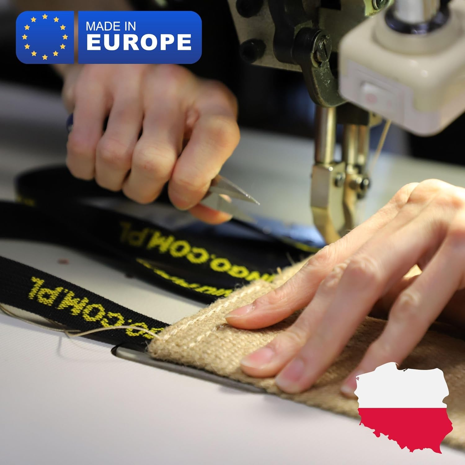 Dingo Gear Bite Tug with 2 Handles Reinforced for Dog Training and Fun 28 X 6 Cm, Jute image number 5