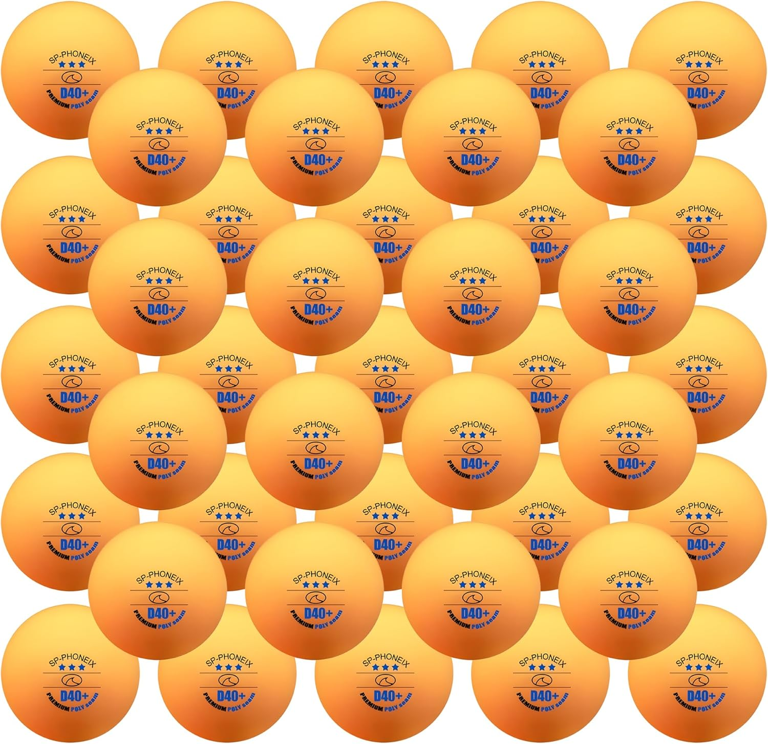 SPP 3 Star 100 PCS Table Tennis Balls Professional Pingpong Ball Training Ball 40+ Ping Pong Balls for Competition