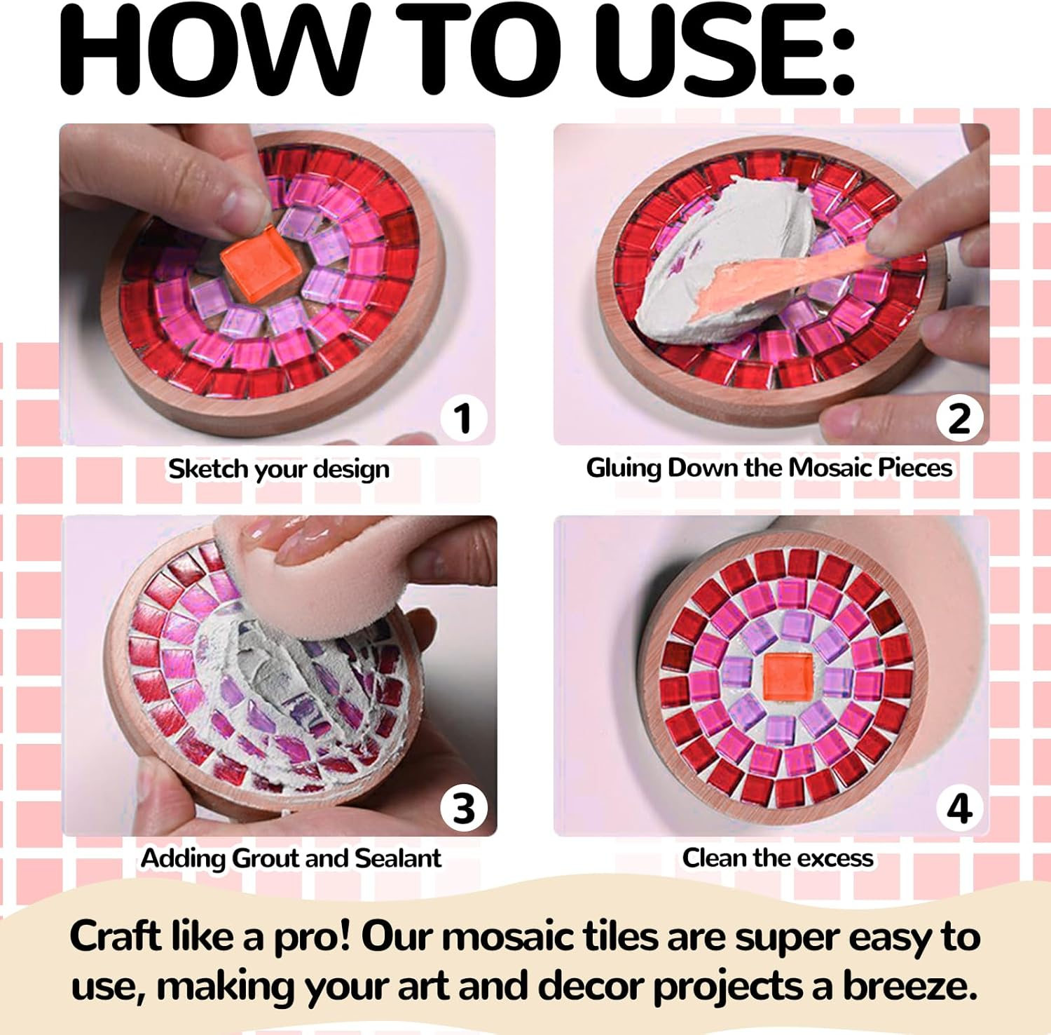 500G/1.1 Pounds Glass Mosaic Tiles, Irregular Crystal Mosaic Tiles for Crafts Bulk and Tiny Stepping Stone Kit, Transparent Stained Glass Sheets for Handmade DIY Art Crafts and Home Decoration,Blue