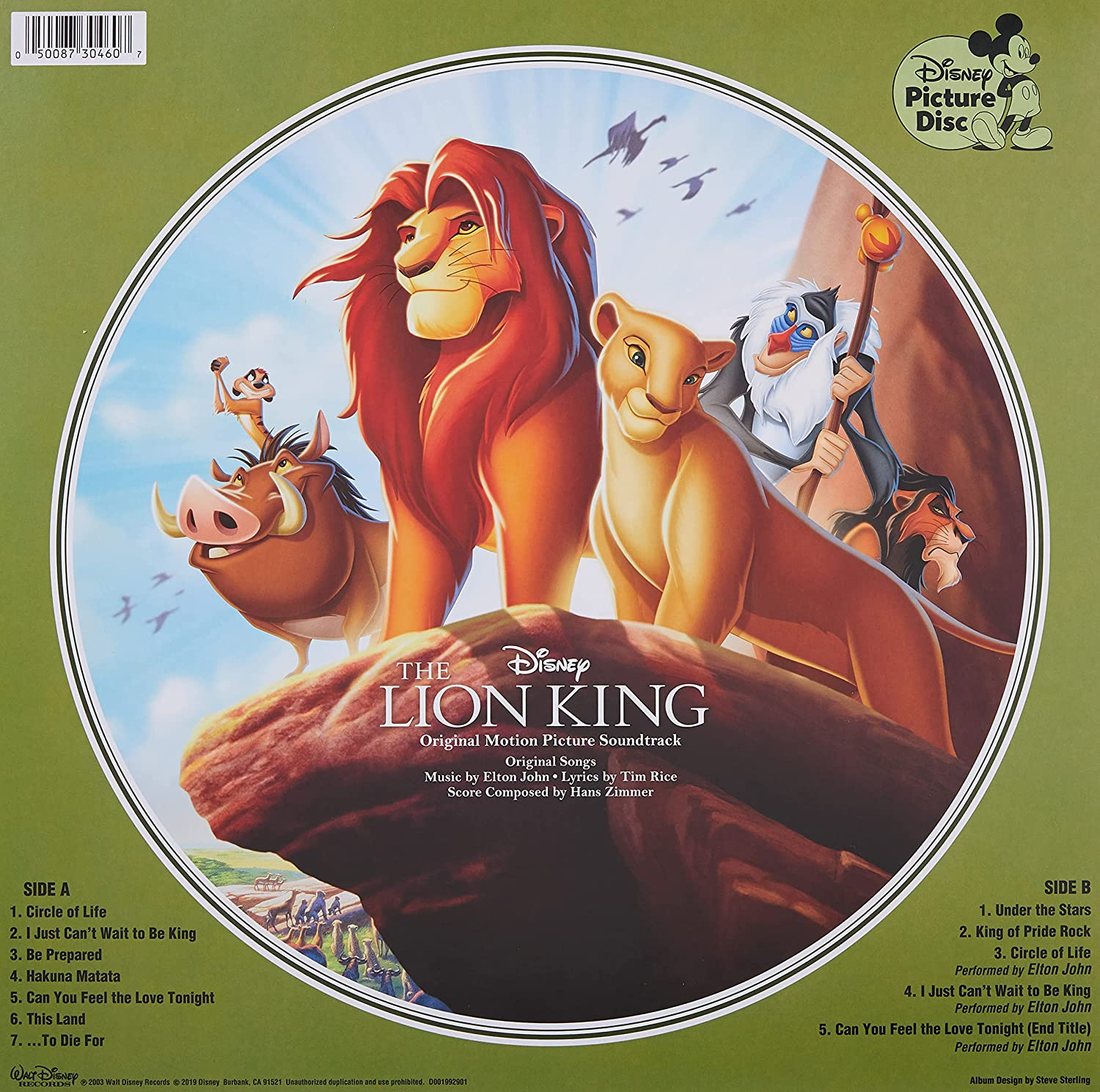 Lion King Ost (Picture Disc)