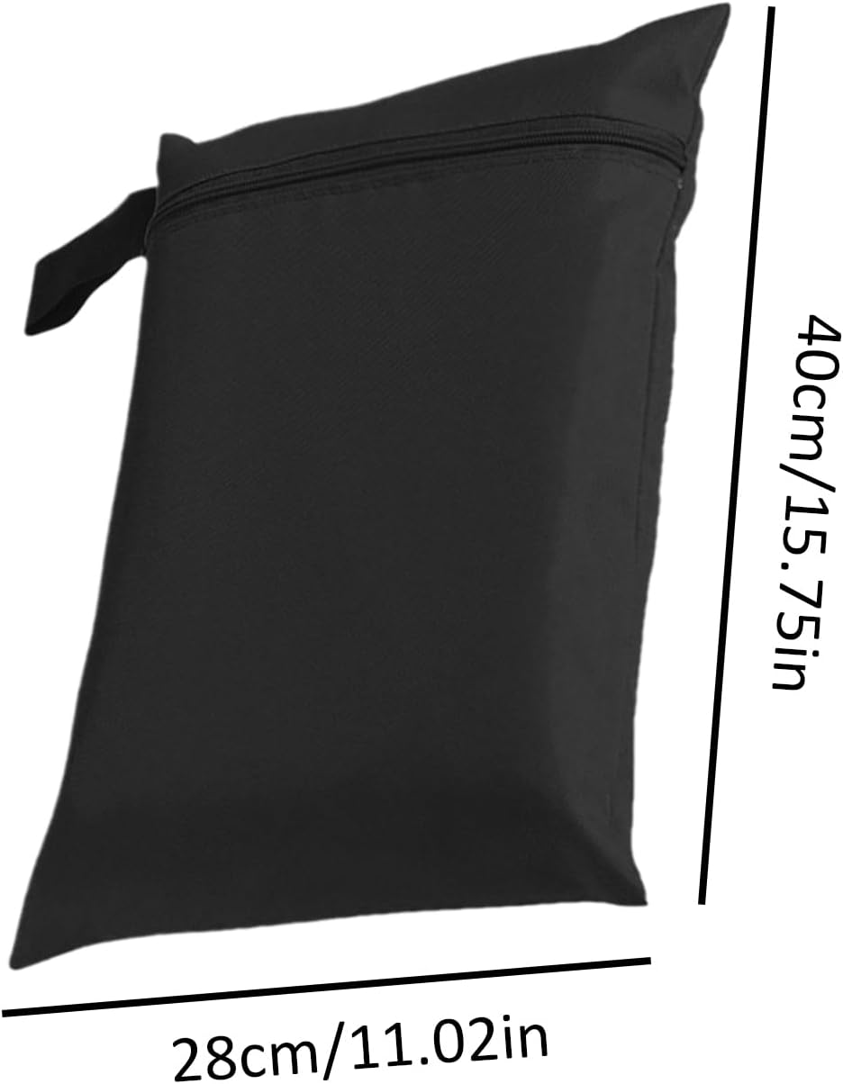 G&eacute;n&eacute;rique Wet Clothes Bag, Waterproof Diaper Pouch, Reusable Lightweight Zipper Closure, Oxford Cloth Water-Resistant Storage, Swimming Camping Travel, 8.66 X 13.78 Inches, Black, 1 Pack, Multicolored image number 3