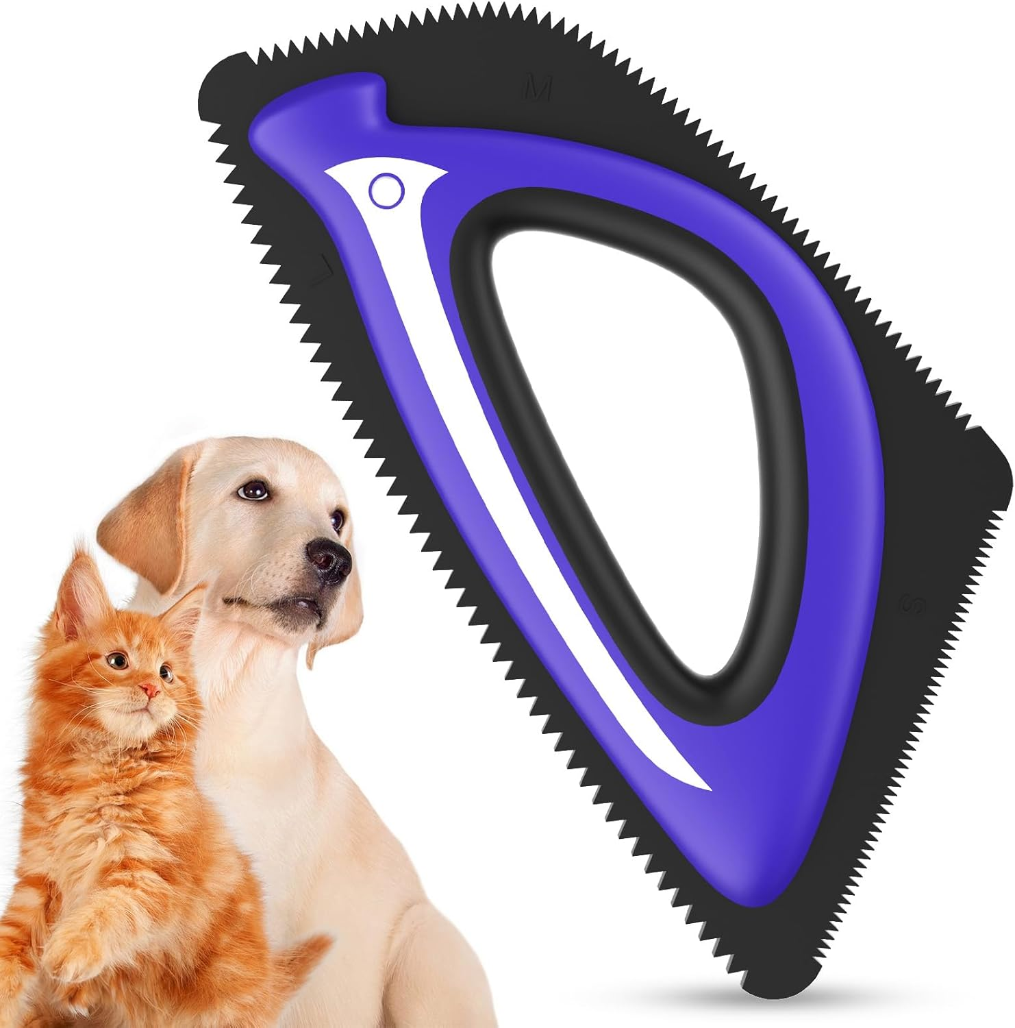 Pet Hair Remover for Car Detailing Supplies,Mini Carpet Dog Hair Remover for Car Interior, Couch, Furniture, Clothes Heldhold Reusable Fur Remover Tool for Dog Cat (Blue)