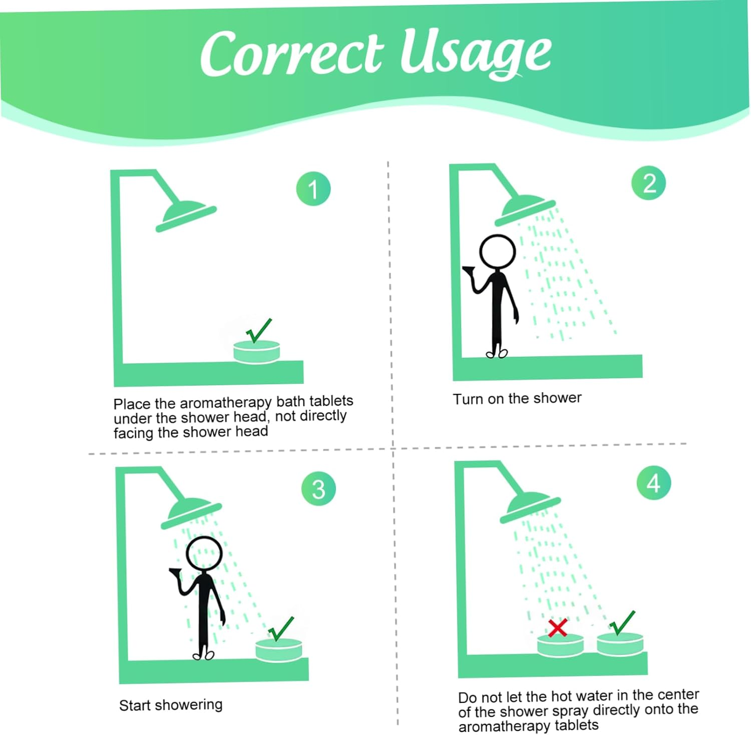 CANIGHT 8Pcs Aromatherapy Shower Steamers Tablets Natural Bath Aroma Salt Tablets Essential Oils for Skin Nourishment and Relaxation Each for and Travel image number 5