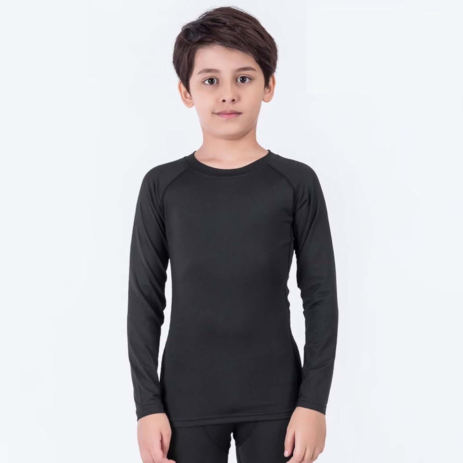 Kids Thermal Underwear Boys Compression Football Base Layers Sets Winter Warm Long Sleeve Top & Legging for Children 5-13 Years image number 6
