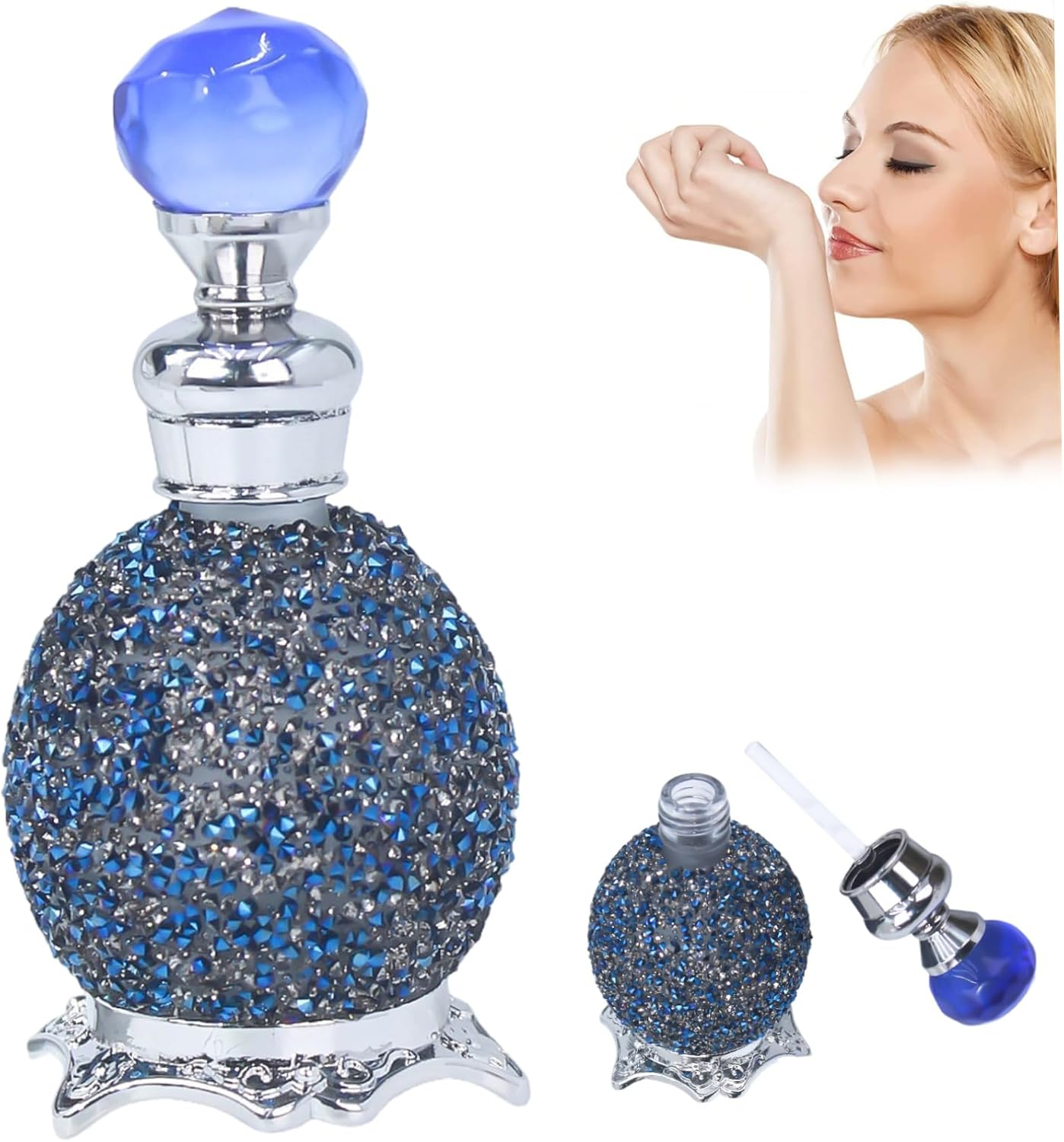 Arabic Perfume Oil 15Ml Long Lasting Fragrance Dubai Perfume with Luxurious Bottle for Women & Girls, with 2Pcs 6Ml Random Roll Ball, Arabian Oil, Dubai for Women image number 2