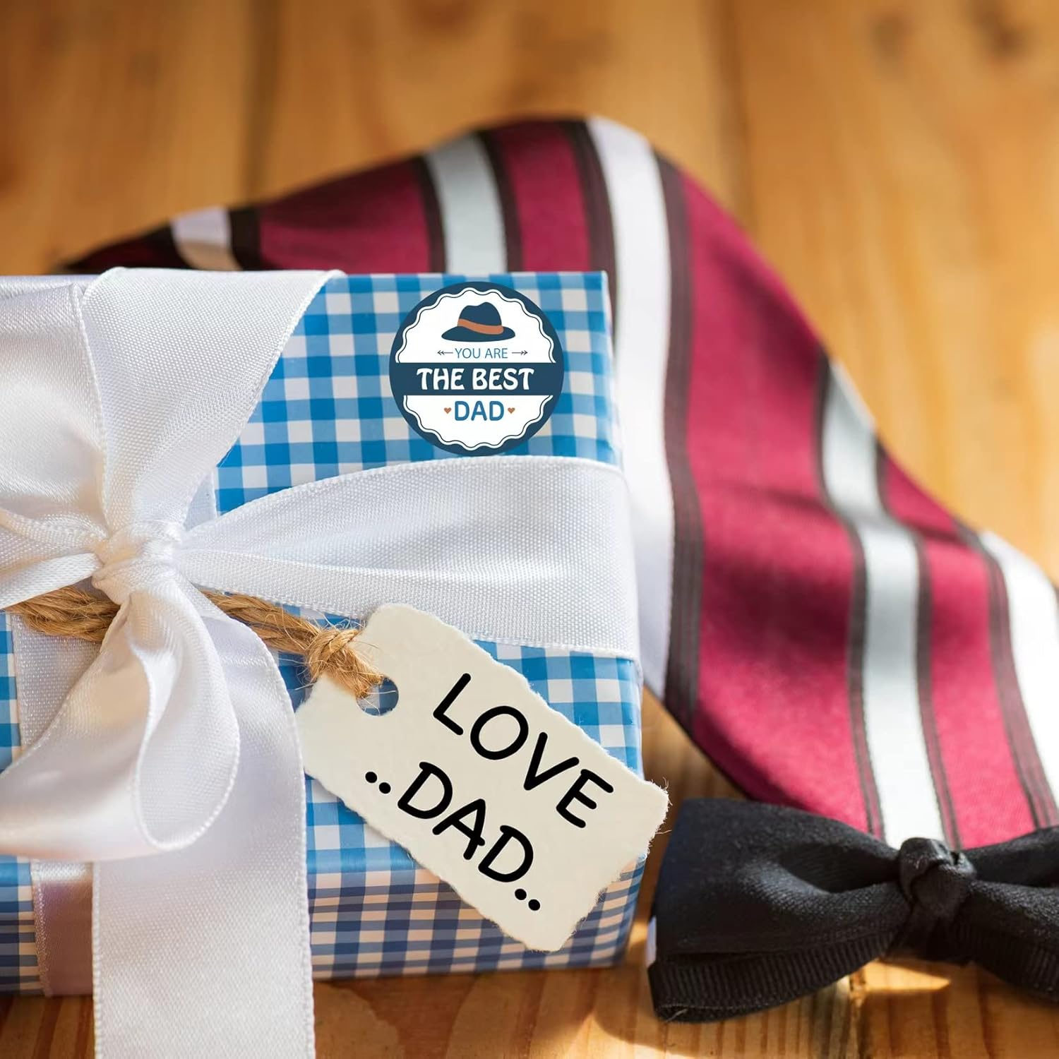 HADDIY Happy Father'S Day Stickers,500 Pcs 1.5 Inches Dad Stickers Lables in Bulk for Father Day Cards,Envelopes Seals,Cookies,Box and Gifts Wrapping Decoration