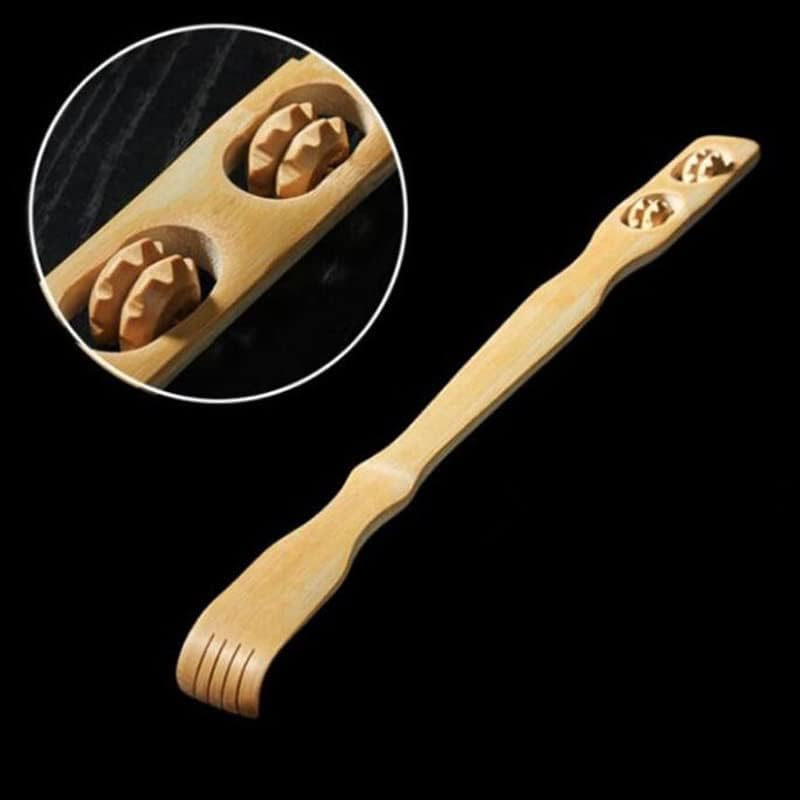AIMALL 2X Back Scratcher, Long Wooden Bamboo Scratch Back Back Scratcher Rack Body Massage Itchy Relieve,18" Long Self-Massager Provide Instant Relief from Itching