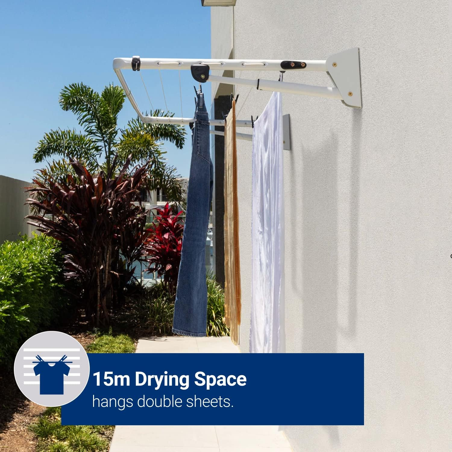 Hills Compact Folding Frame Clothesline, Monument image number 6