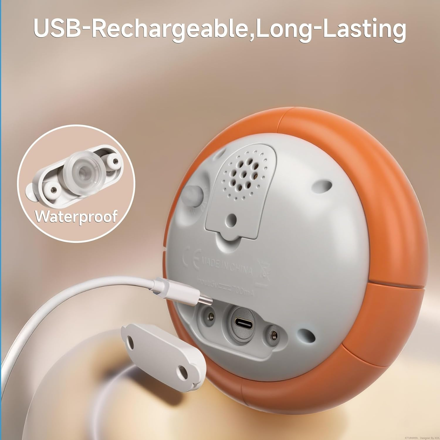 OR or TU Light up Whale Sprinkler Bath Toys for Baby Toddler, Mold Free No Hole Animal Bathtub Toys Set Water Toy for Kids 18M+ image number 3