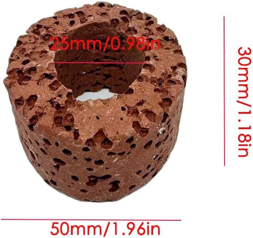 6 Pcs Aquatic Water Plant Fixed Rings, Aquarium Landscape Ceramic Pottery Plant Pot Gravity Ring for Fish Tank Accessories (Medium Sized) image number 6