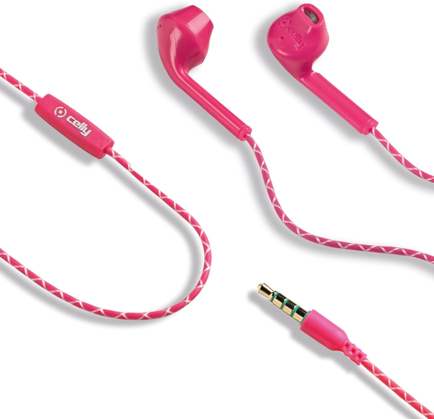 Celly UP100PK Wired Headphones Pink image number 1