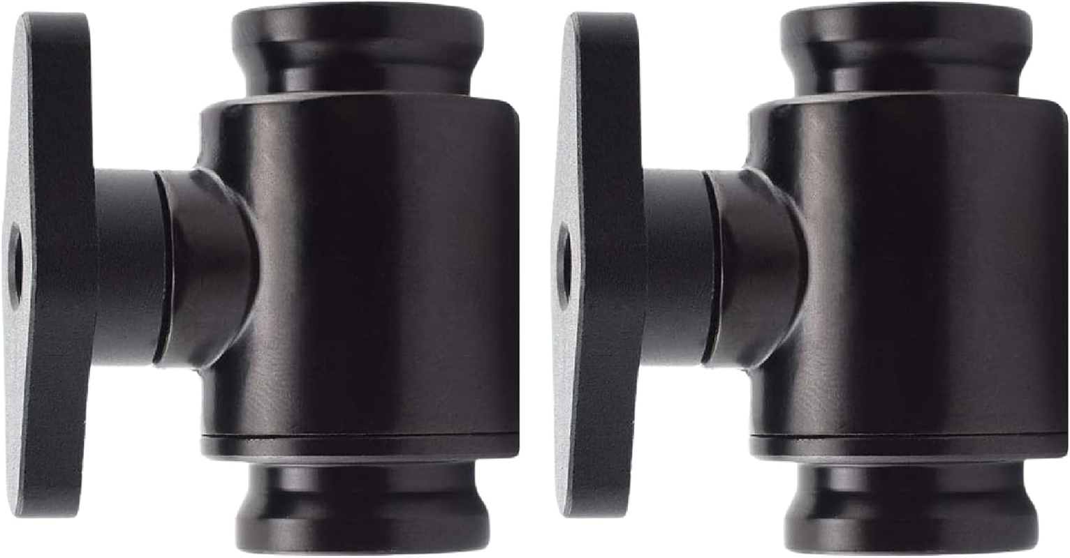 Dracaena.Io G1/4'' Internal Thread Water Cooling Valve, Brass Body Valve with Aluminium Handle, Pumping Fittings for PC, Shut off Valve with Full Water Flow, (Black, 2) image number 4