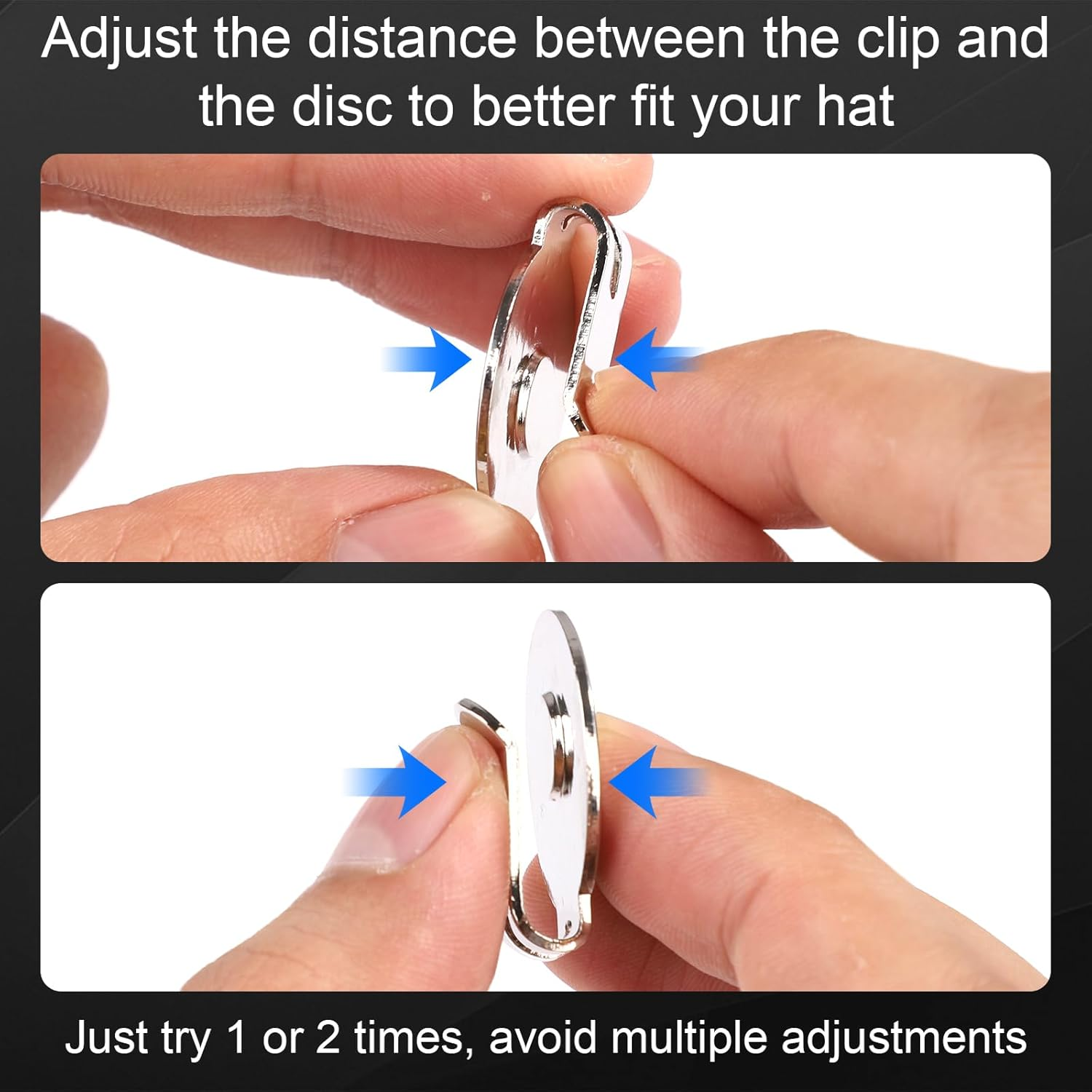 XIHIRCD 6Pcs Golf Hat Clip with Pattern, Strong Magnet Golf Ball Marker Magnetic Ball Marker Metal Holder for Golf Hats Caps Pants Gloves Belts Golf Accessories Women Men Gifts - Gold image number 7