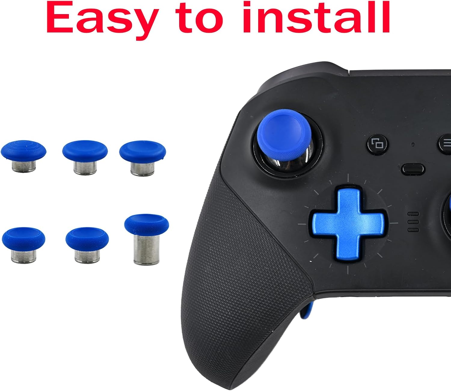 6 in 1 Metal Thumbsticks Replacement for Elite Series 2 Core Controllers, Thumbsticks for Xbox Elite Series 2 Controllers, Elite Series 2 Controller Replacement Thumbsticks (Blue)