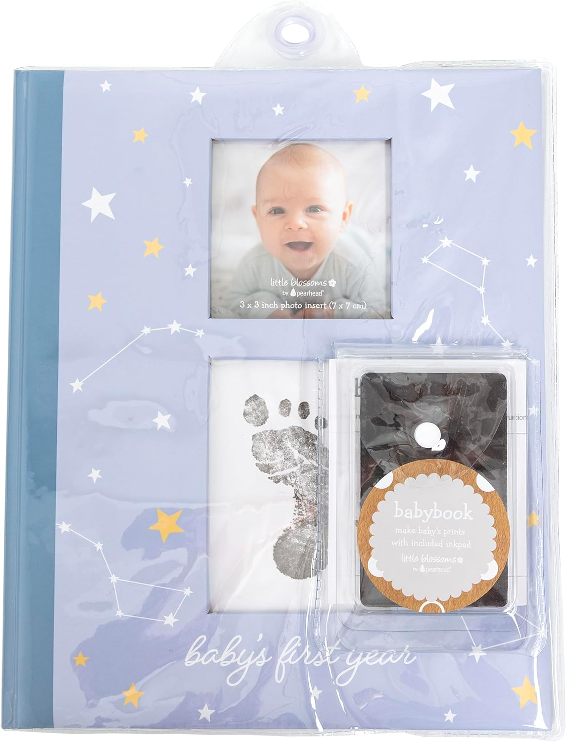 Constellation First 5 Years Memory Book, Gender Neutral Baby Book, Baby Boy Keepsake, Blue - Constellation Star Memory Book image number 4