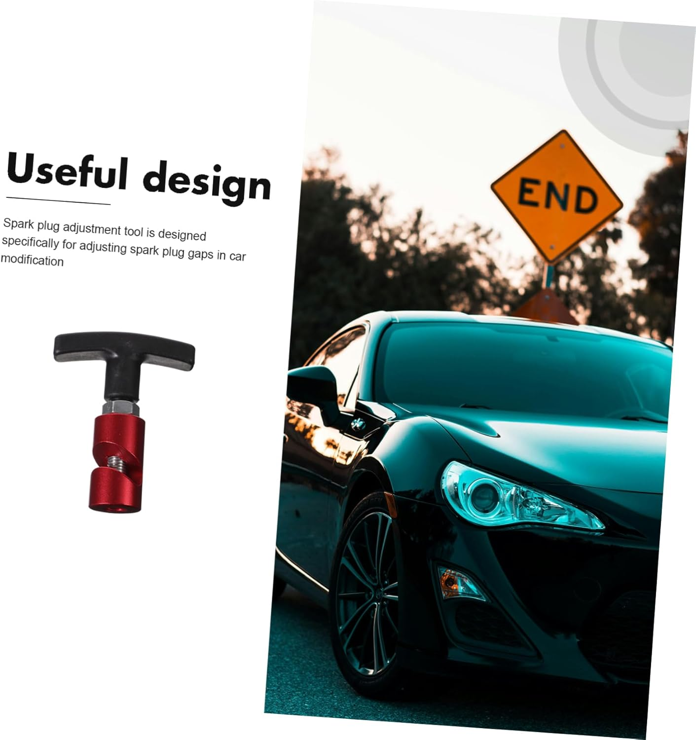 OSOLADY Automotive Spark Plug Gap Gauge Tool Mechanic Tool Aluminum Alloy Car Spark Plug image number 5