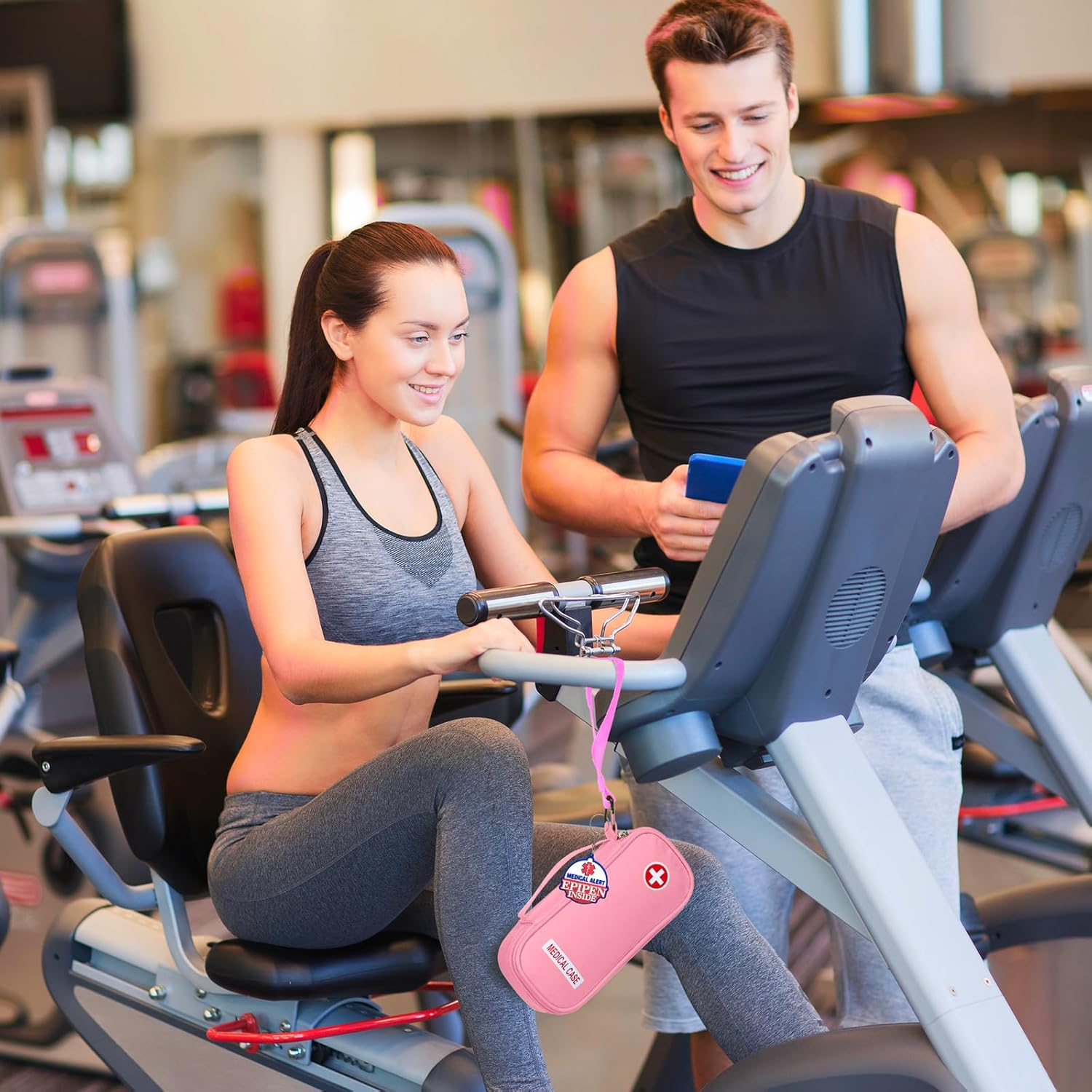 Jayour Epipen Medical Carrying Case Insulated, Travel Medication Organizer Bag Emergency Medical Pouch, Fits 2 Epipens, Asthma Inhaler, Anti-Histamine, Auvi-Q, Allergy Medicine Essentials image number 2