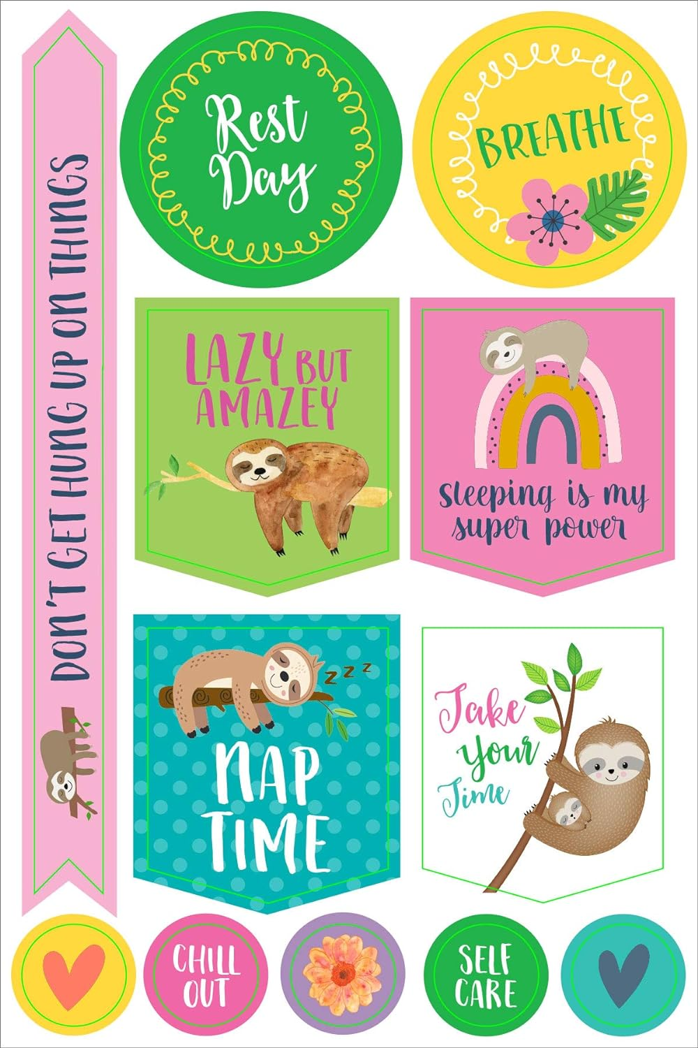 Essentials Sloth Planner Stickers (Over 160 Stickers!) image number 6