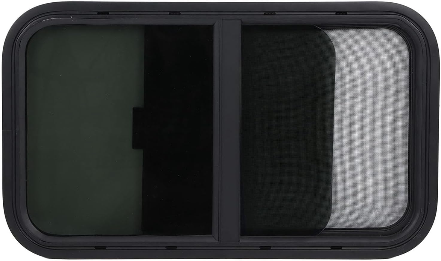 Replacement of the Tempered Glass RV Window with a Trailer Screen, Privacy for Recreational Vehicle Owners image number 1