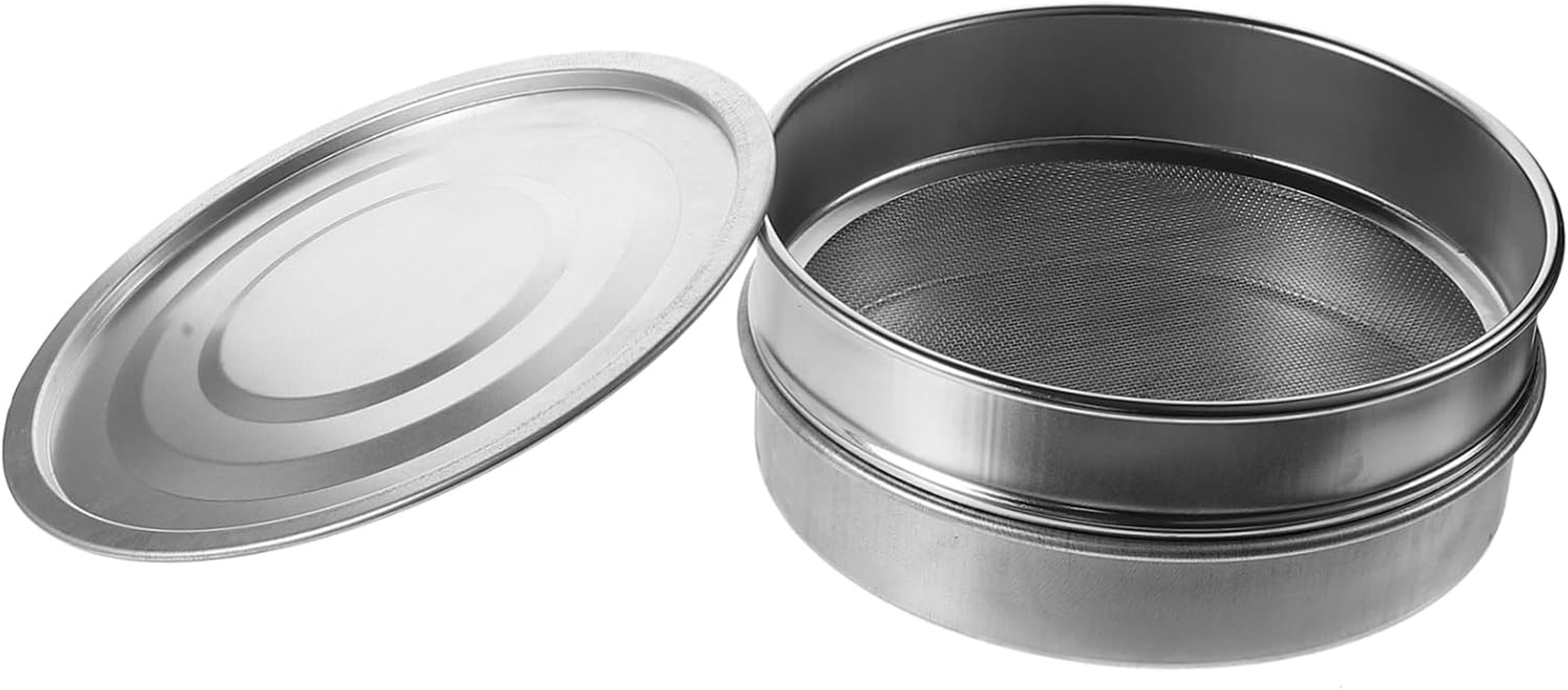 NULYLU Stainless Steel Mesh Basin Stackable Sprouting Tray Kit for Germination Gardening Accessory for Growing Microgreens and Plants