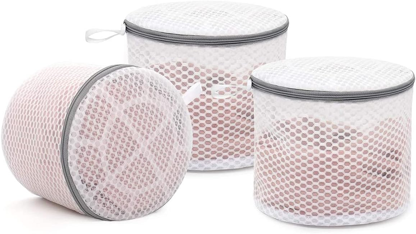 PELLUM 3Pcs Durable Honeycomb Mesh Laundry Bags for Delicates, Bra Washer Protector, Bra Lingerie Wash Bag image number 5