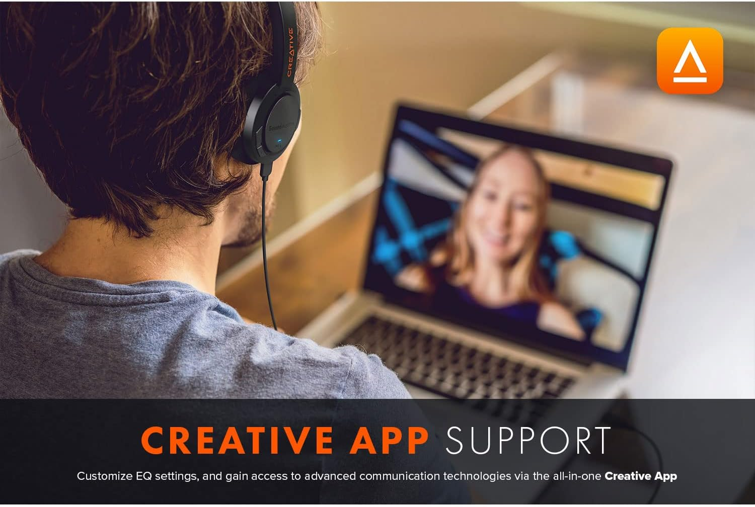 Creative On-Ear Gaming Headset Headphone image number 6