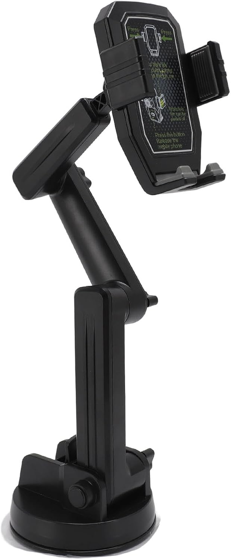 Cat Phone Holder, Truck Phone Holder Mount Stable Black Super Suction Cup for All Phone