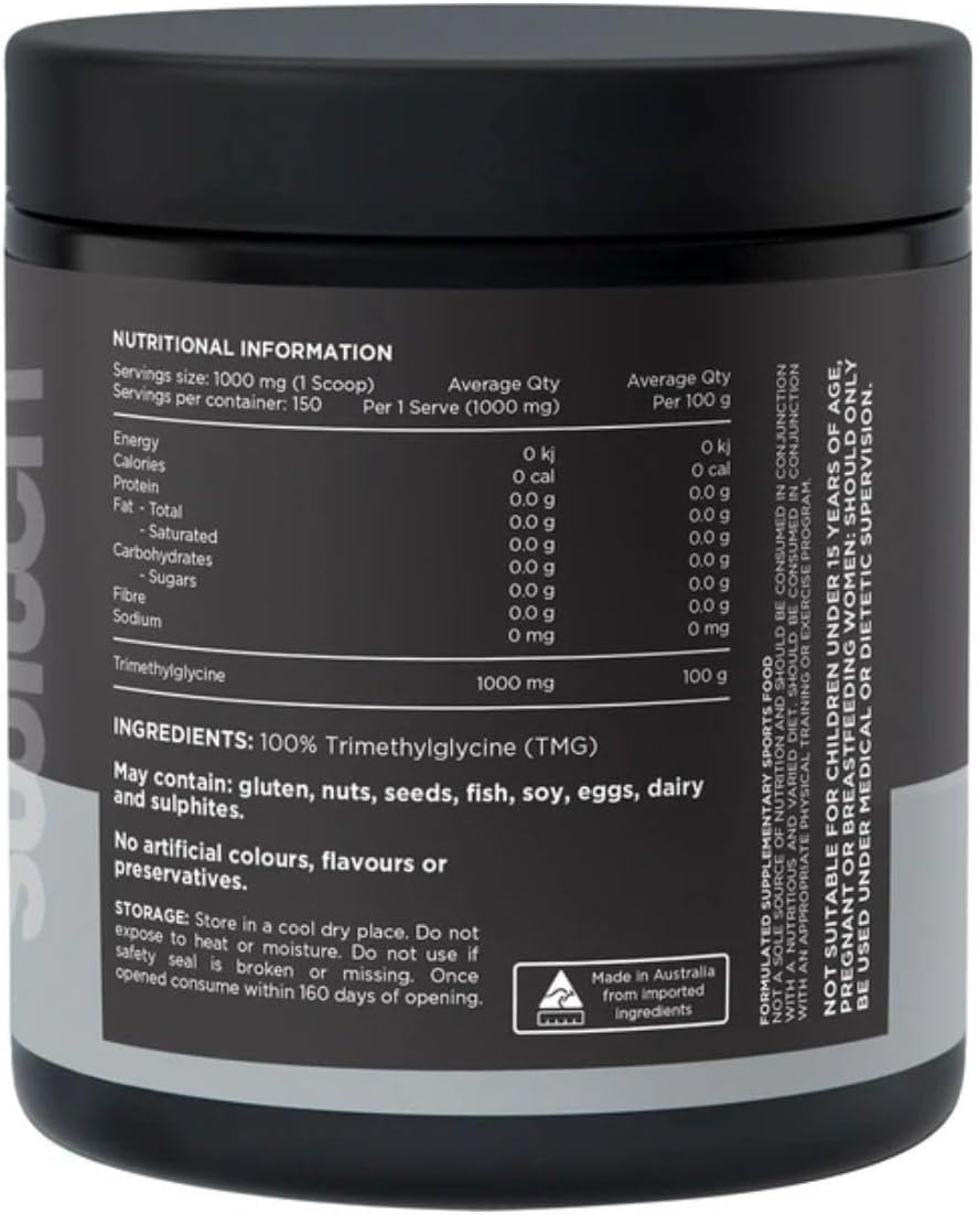 Switch Nutrition TMG (Trimethylglycine) Pure 150G Unflavoured image number 1