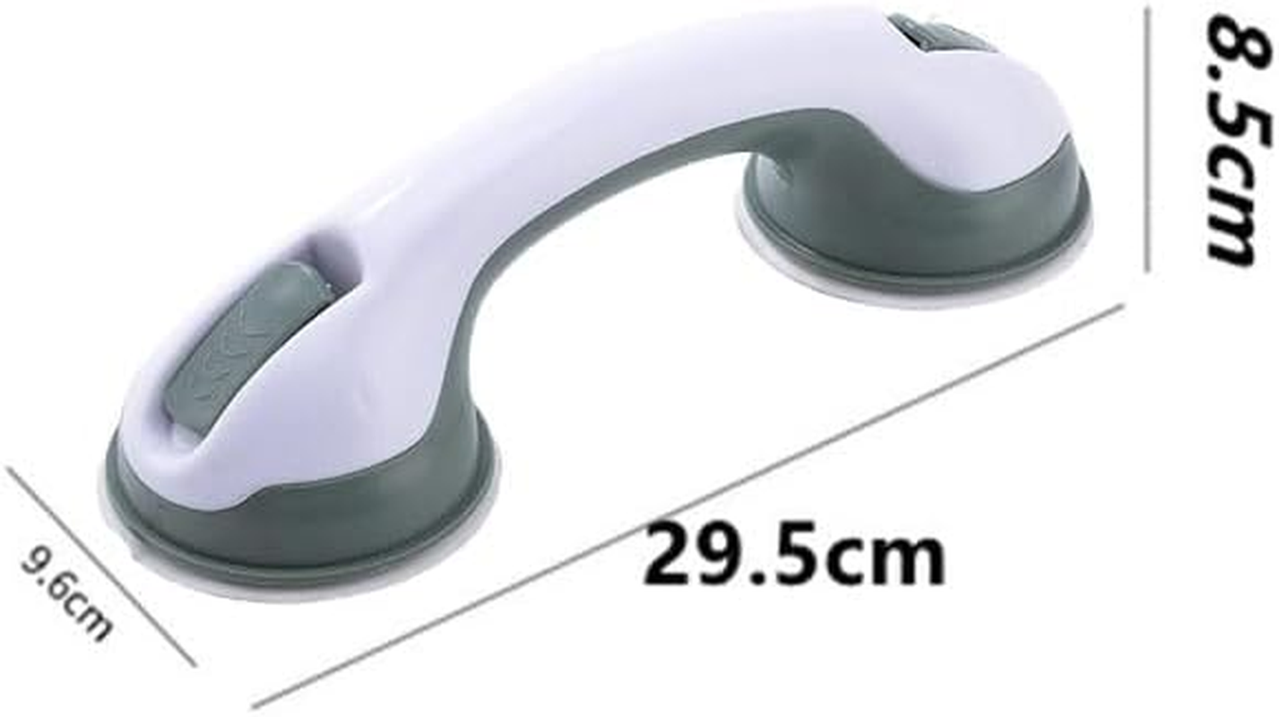 SOVYOULIVE Shower Suction Grab Bar, Shower Handle with Powerful Suction Cup for Bathtub& Bathroom, Bathroom Support Handles for Injury, Senior, Elderly(12Inch/29.5Cm)
