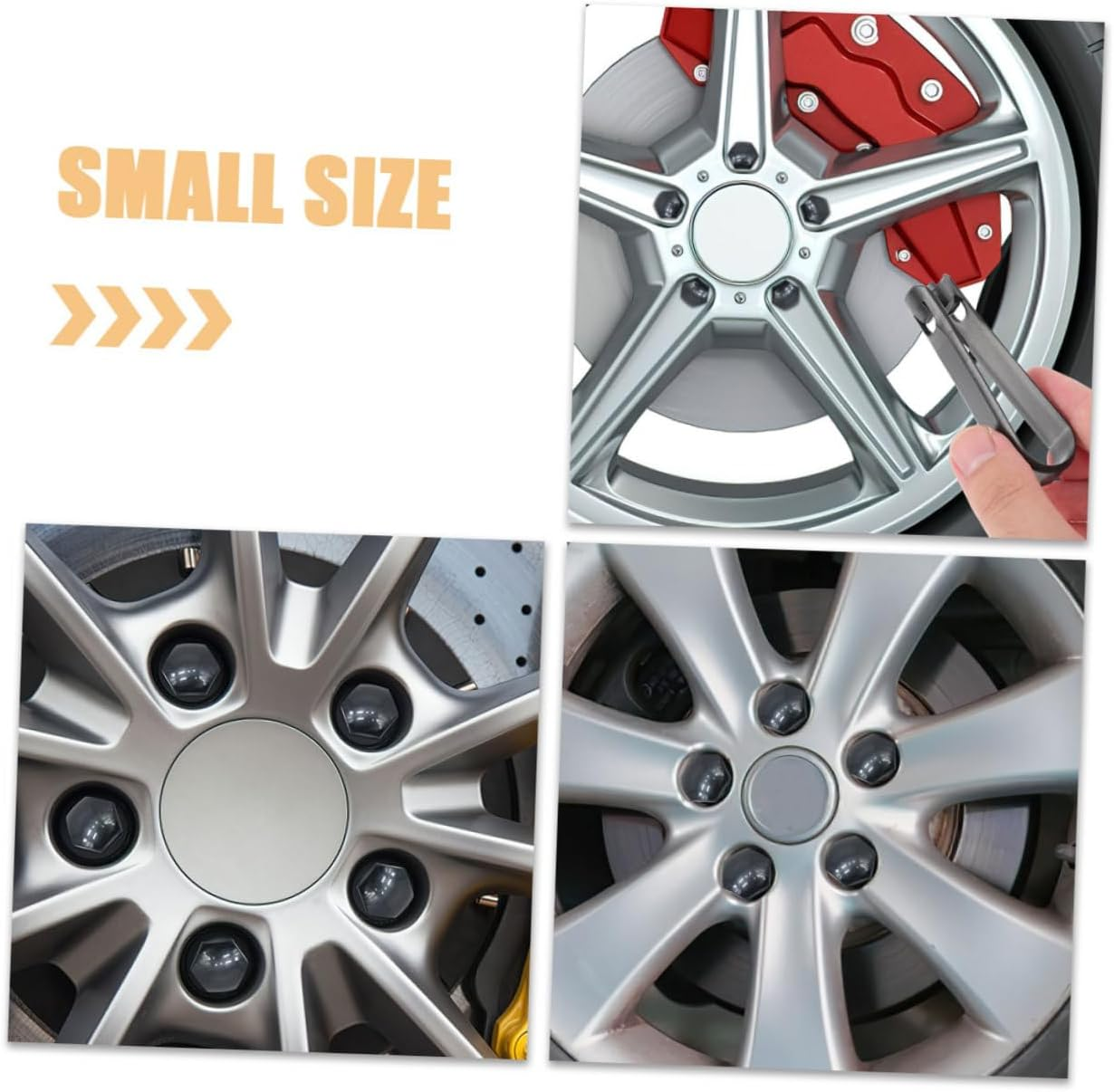 GLEAVI 40Pcs Car Wheel Nut Caps Tyre Accessories Wheel Nut Covers Fit Rim Bolts image number 4