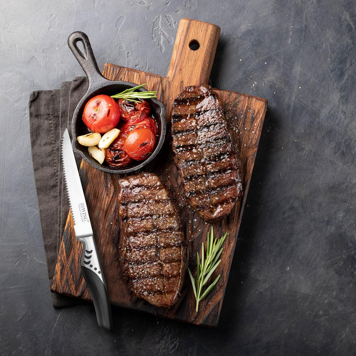 JXWING German High Carbon Stainless Steel Steak Knives, Premium 8-Piece Steak Knife Set image number 1