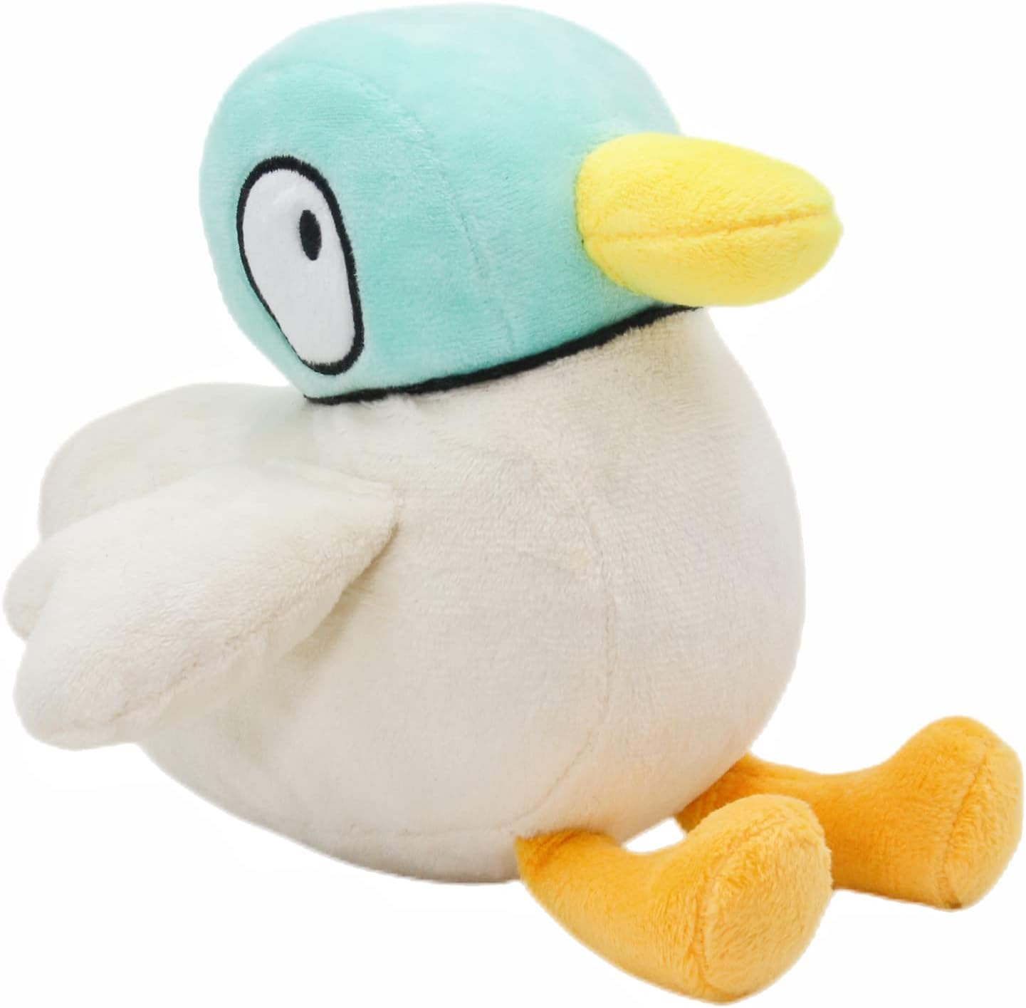 SYUSAMA Cute Sarah and Duck Stuffed Animals Plush Pillow Toy, 7'' Soft Green and White Duck Plush Pillow Animals Dolls for Mother'S Day Birthday Kids Gifts Home Decor, LQM2303093 image number 1