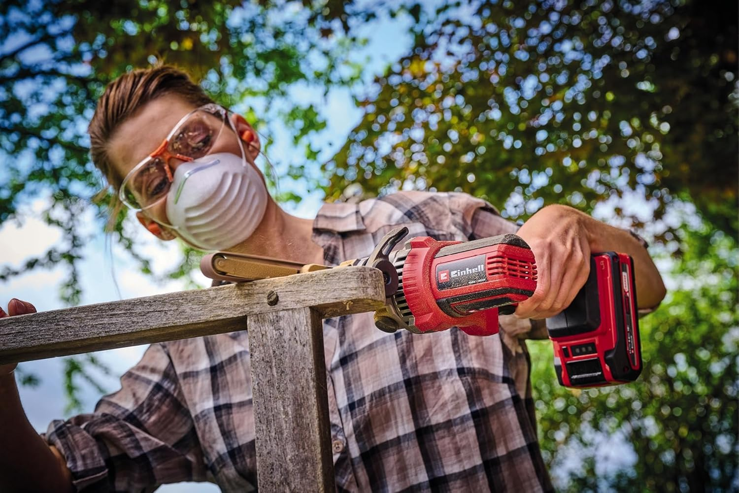 Original Einhell 35-Piece Sanding Belt Set 9 X 457 Mm (Belt File Accessories, Suitable for Cordless Tape File TE-BF 18 Li, 5X Grit 40, 60, 80, 120, 180, 240, 320) image number 4