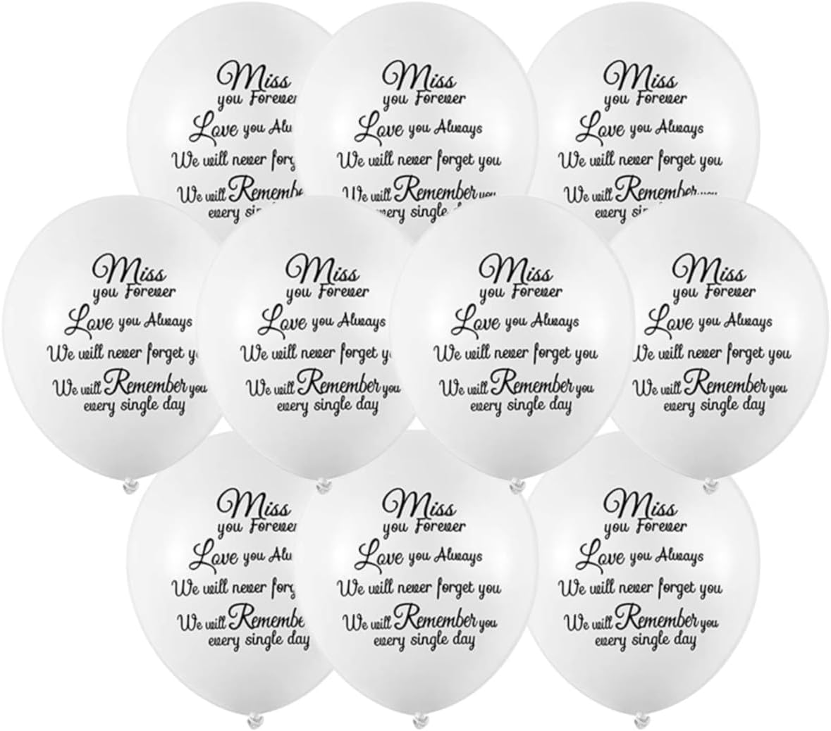 Memorial Memory Remembrance Heaven Balloons for Funeral Release Party Decoration