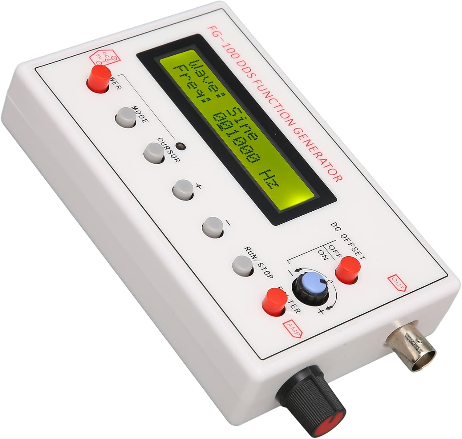 1Hz‑500Khz DDS Functional Signal Generator, Sine Triangle Square Sawtooth Waveform Function Generators, DDS Functional Signal Generator for Electronic Circuit Testing and Debugging image number 2