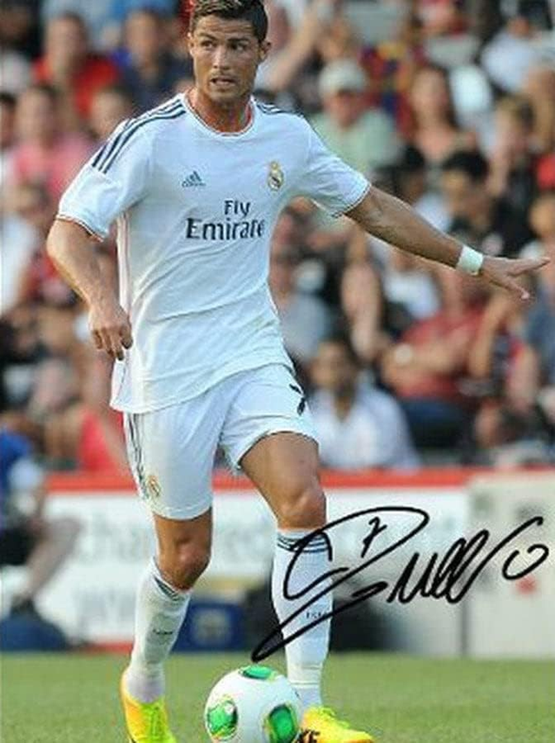 Cristiano Ronaldo Real Madrid Man U Soccer Signed Autographed Photo Poster Memorabilia A4 210X297Mm