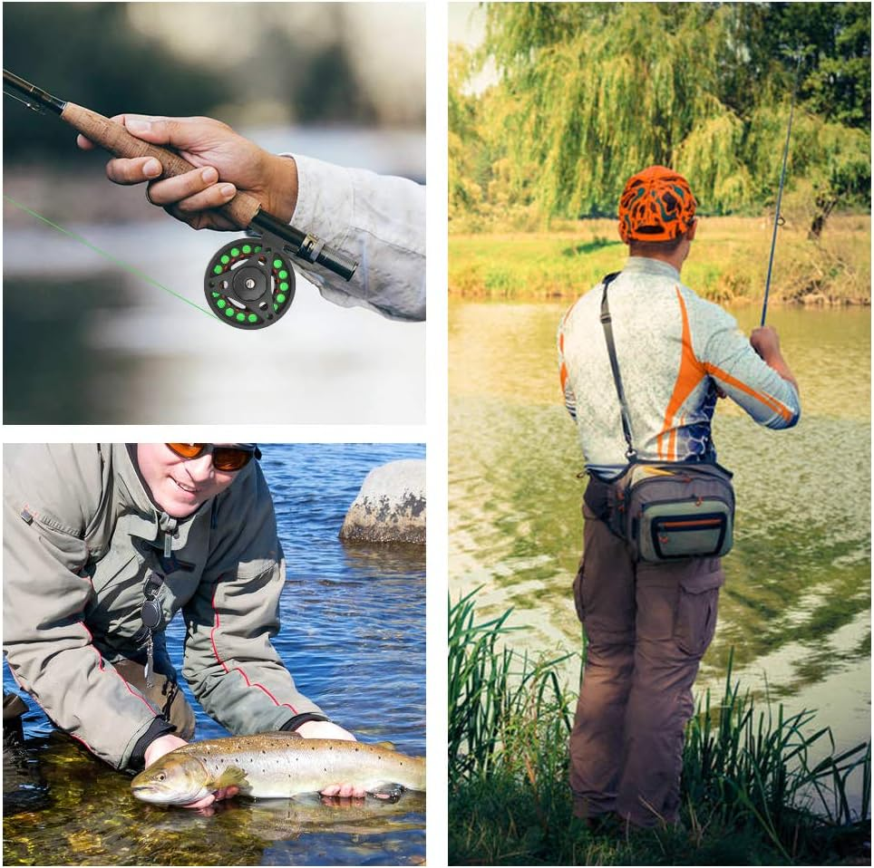 2+1BB Large Arbor Fly Fishing Reel Lightweight CNC Machined Aluminum Alloy Fly Fishing Reel with Line image number 2