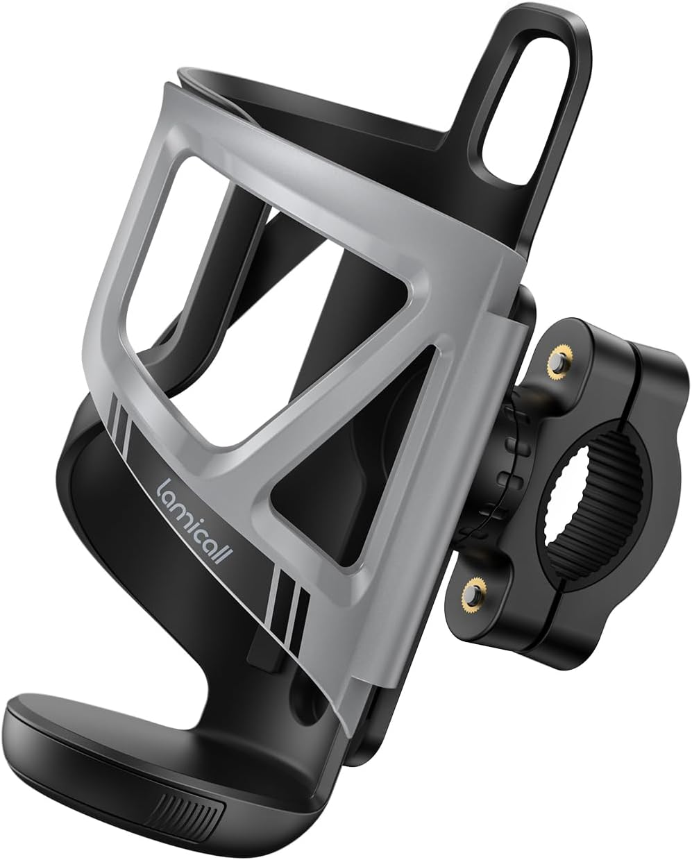 Lamicall Bike Water Bottle Holder - [Tracker Storage] [For Handlebar & Frame] Bike Cup Holder, Bicycle Drink Cage, Cycling Bike Water Bottle Cage with Screws Tool, for 2.28-3.39" Diameter Bottles image number 5