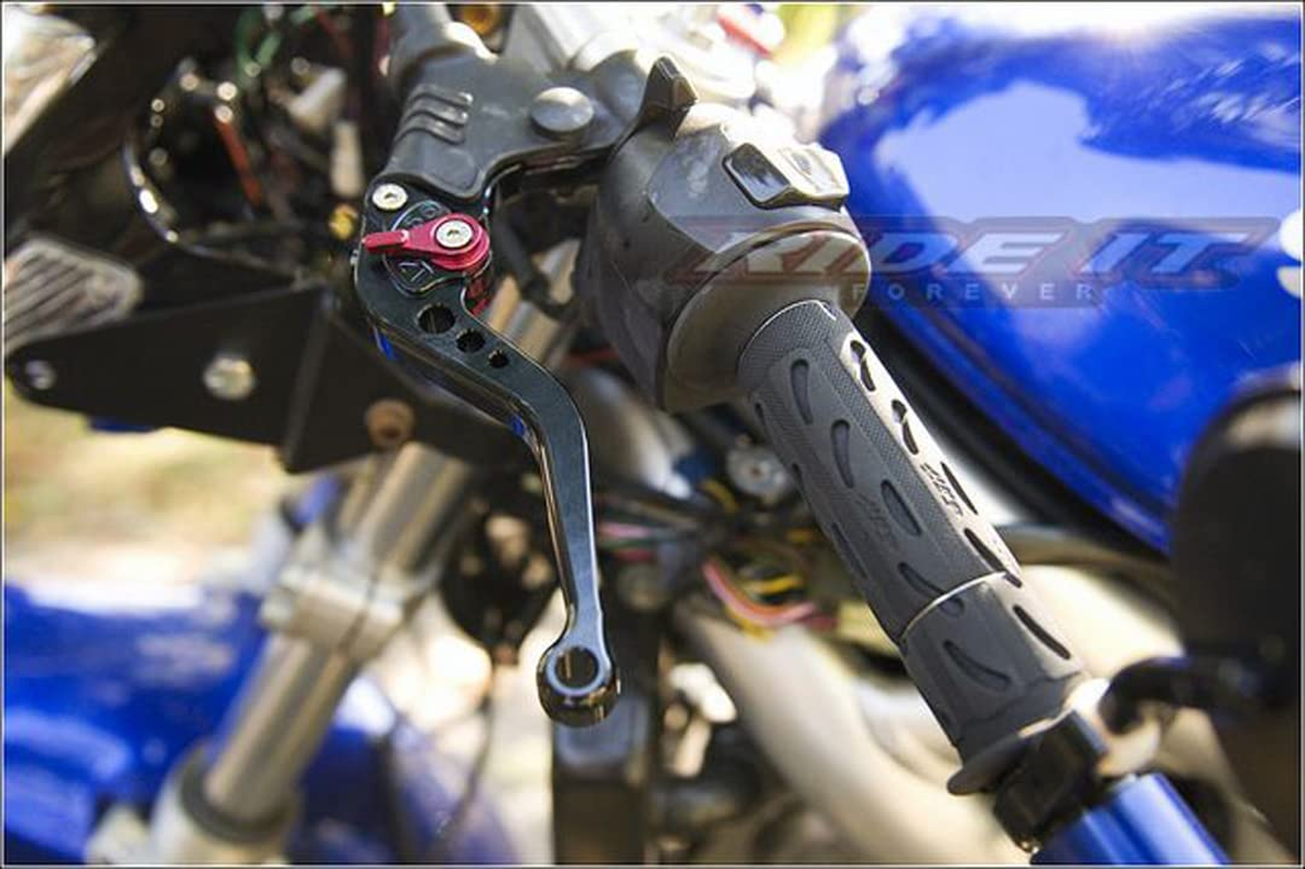Adjustable Short Brake and Clutch Levers for HONDA CBR500R/CB500F/X 2013-2018,CBR250R 2011-2013,CBR300R 2014-2017,CB300F/FA 2014-2017,CB400F/CB400R 2013-2017,GROM 2014-2018 Honda CBR250R CBR300R CBR400R CBR500R CB500F/X Black - Gold image number 6