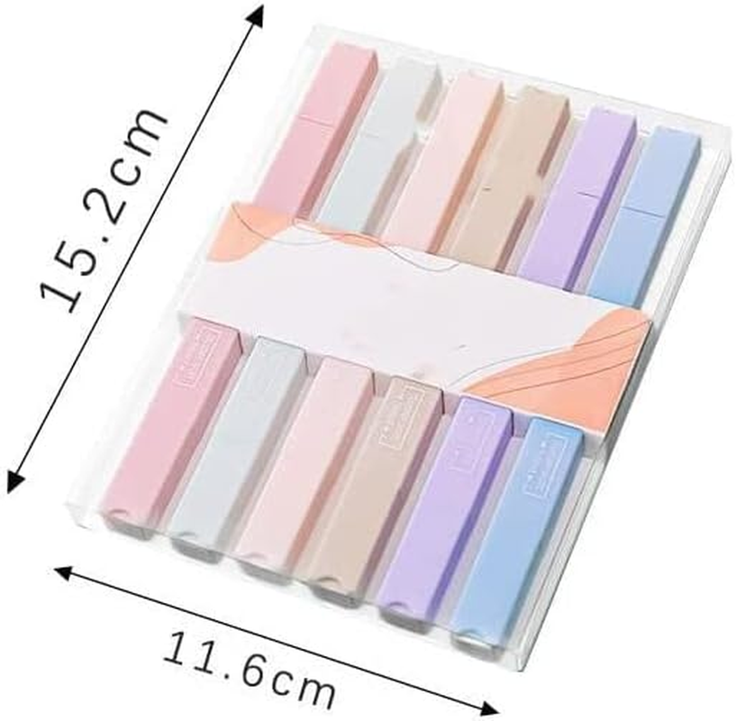 Pastel Highlighters Cute Aesthetic Pens,6Pcs Aesthetic Highlighters Color Highlighters Pens image number 2